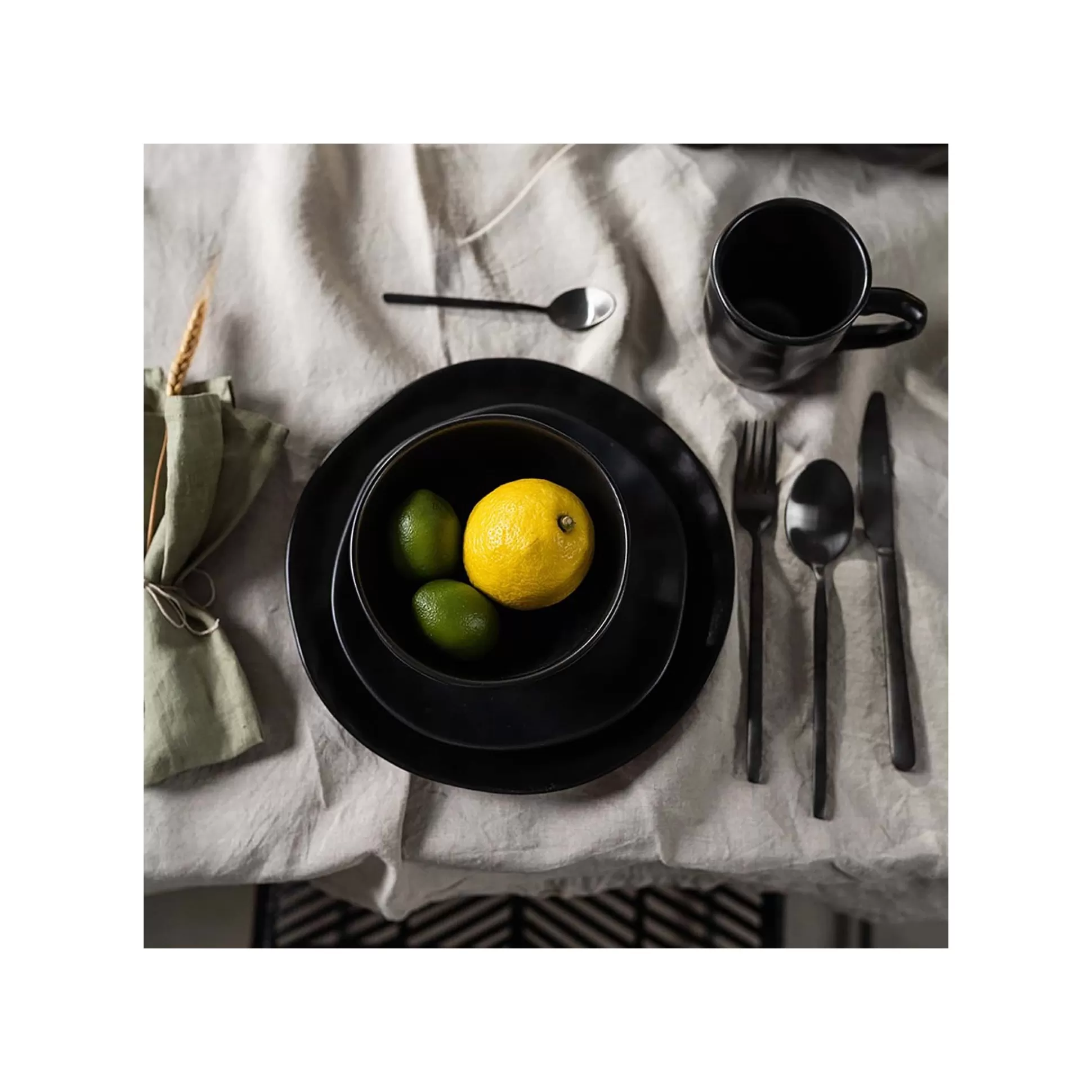 Assiettes Organic Noires 26cm Set De 4 ^KARE Design Flash Sale