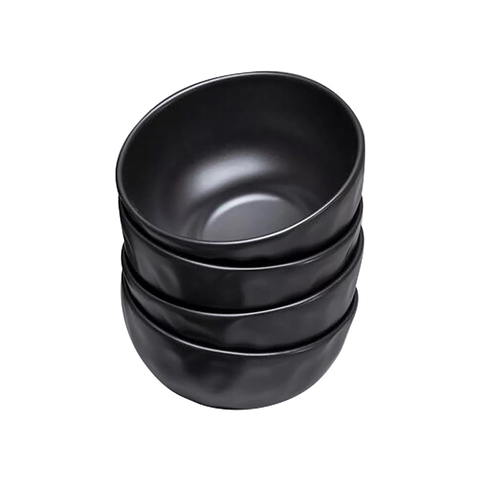 Bols Organic Noirs 15cm Set De 4 ^KARE Design New