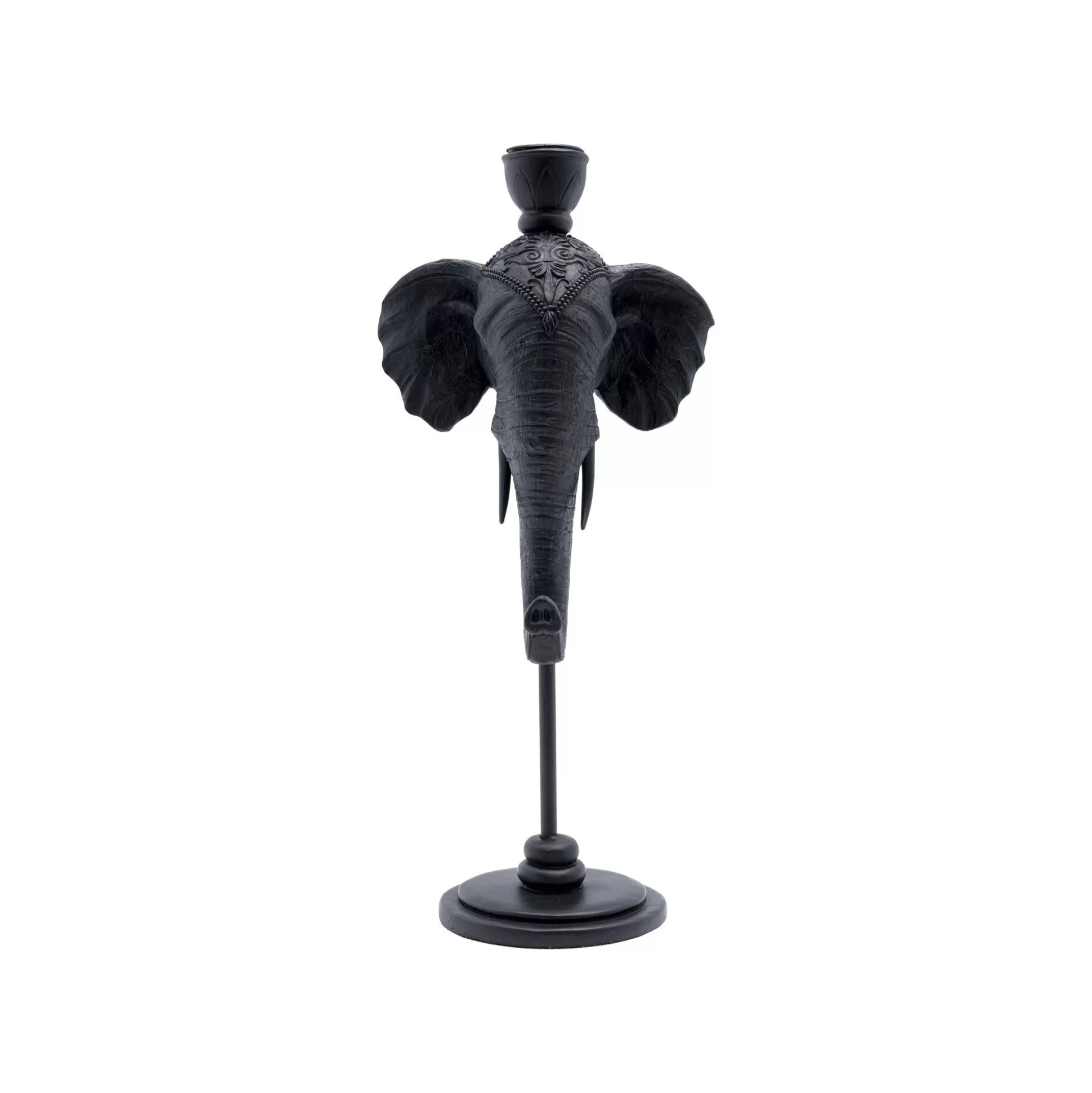 Bougeoir Tête D'éléphant Noir 36cm ^KARE Design Hot