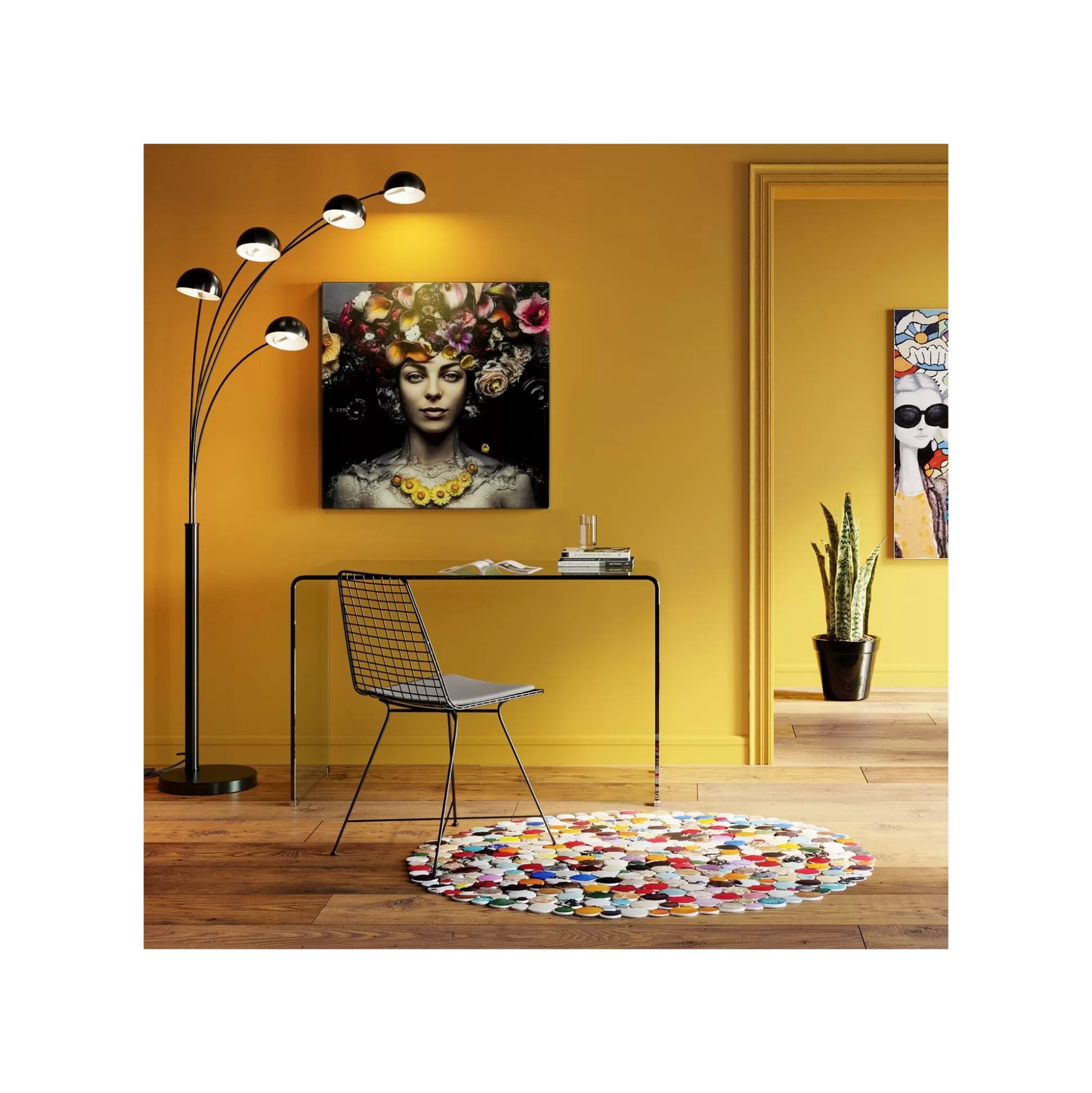 Bureau Visible Clear Club 125x60cm ^KARE Design Sale