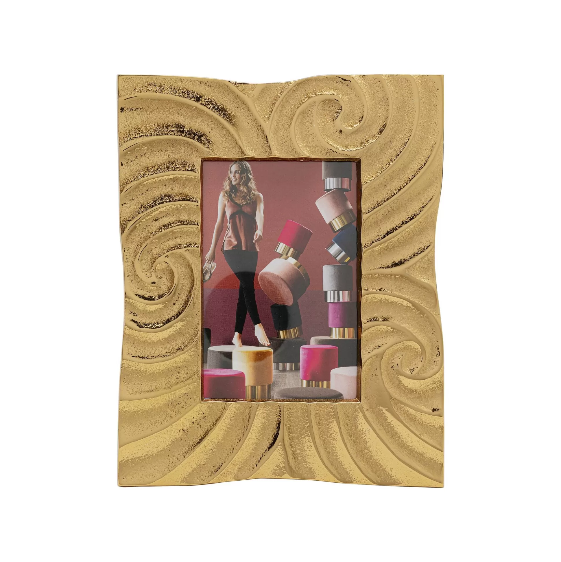 Cadre Photo Wave Doré 19x23cm ^KARE Design Cheap