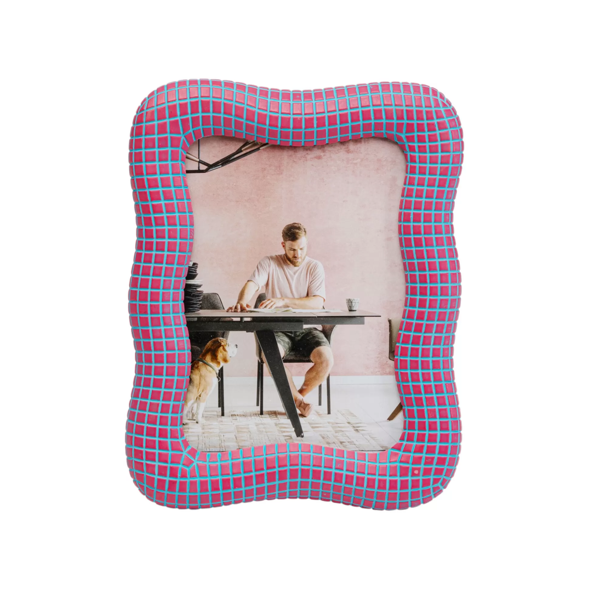 Cadre Photo Wavy 18x23cm Rose ^KARE Design Cheap