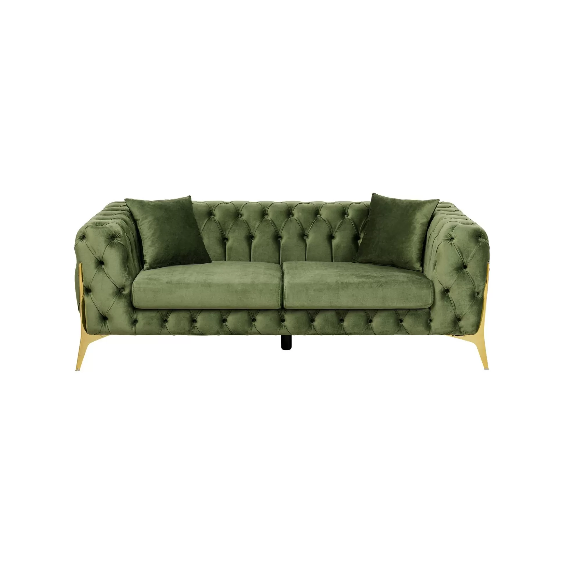 Canapé Bellissima 2 Places Velours Vert ^KARE Design Fashion