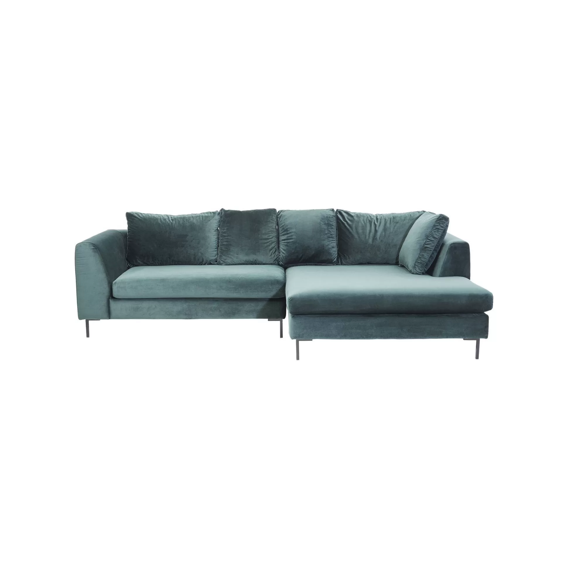Canapé D'angle Gianna 290cm Droite Velours Vert ^KARE Design Shop