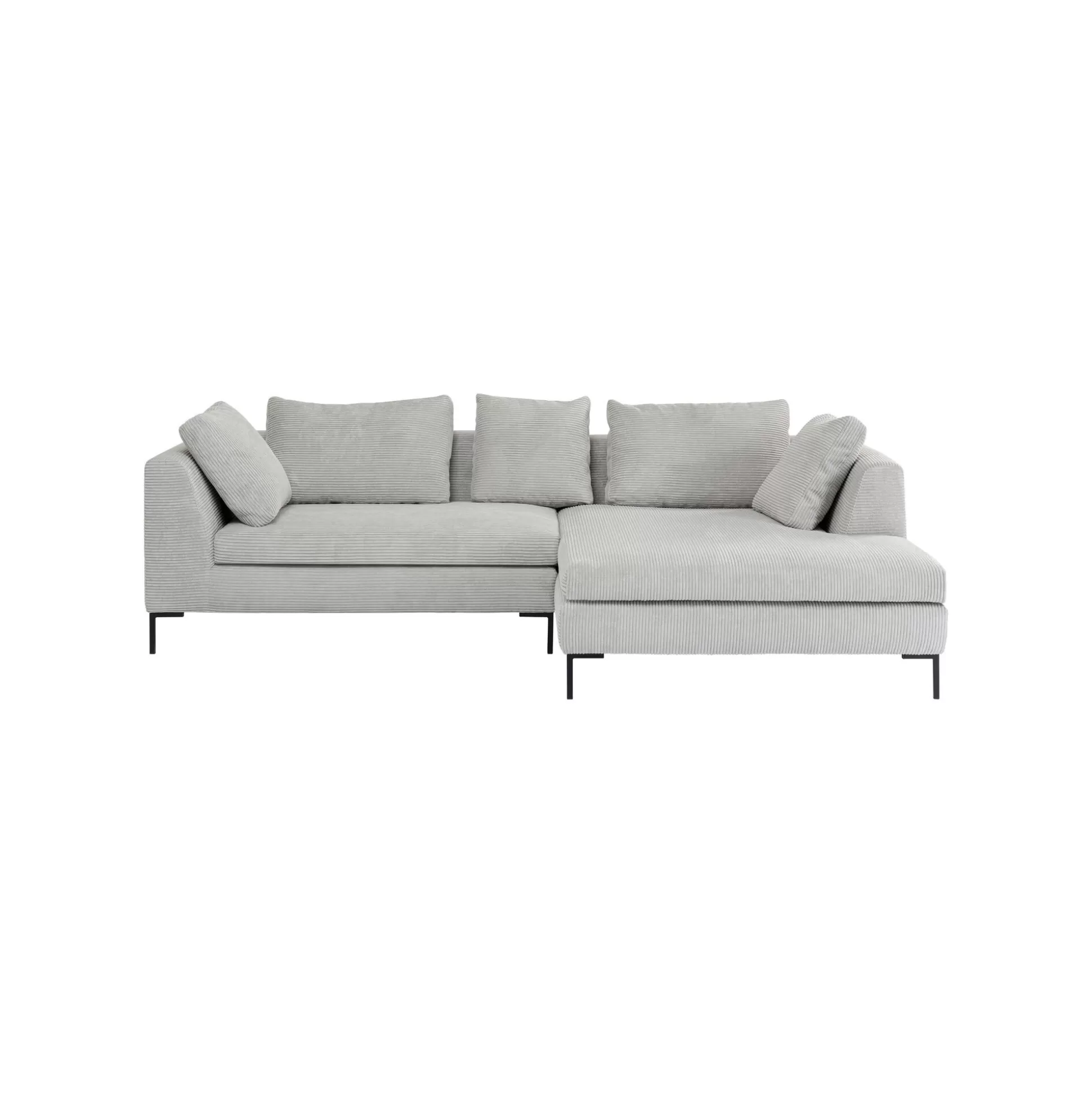 Canapé D'angle Gianna Cord 290cm Droite Gris ^KARE Design Store