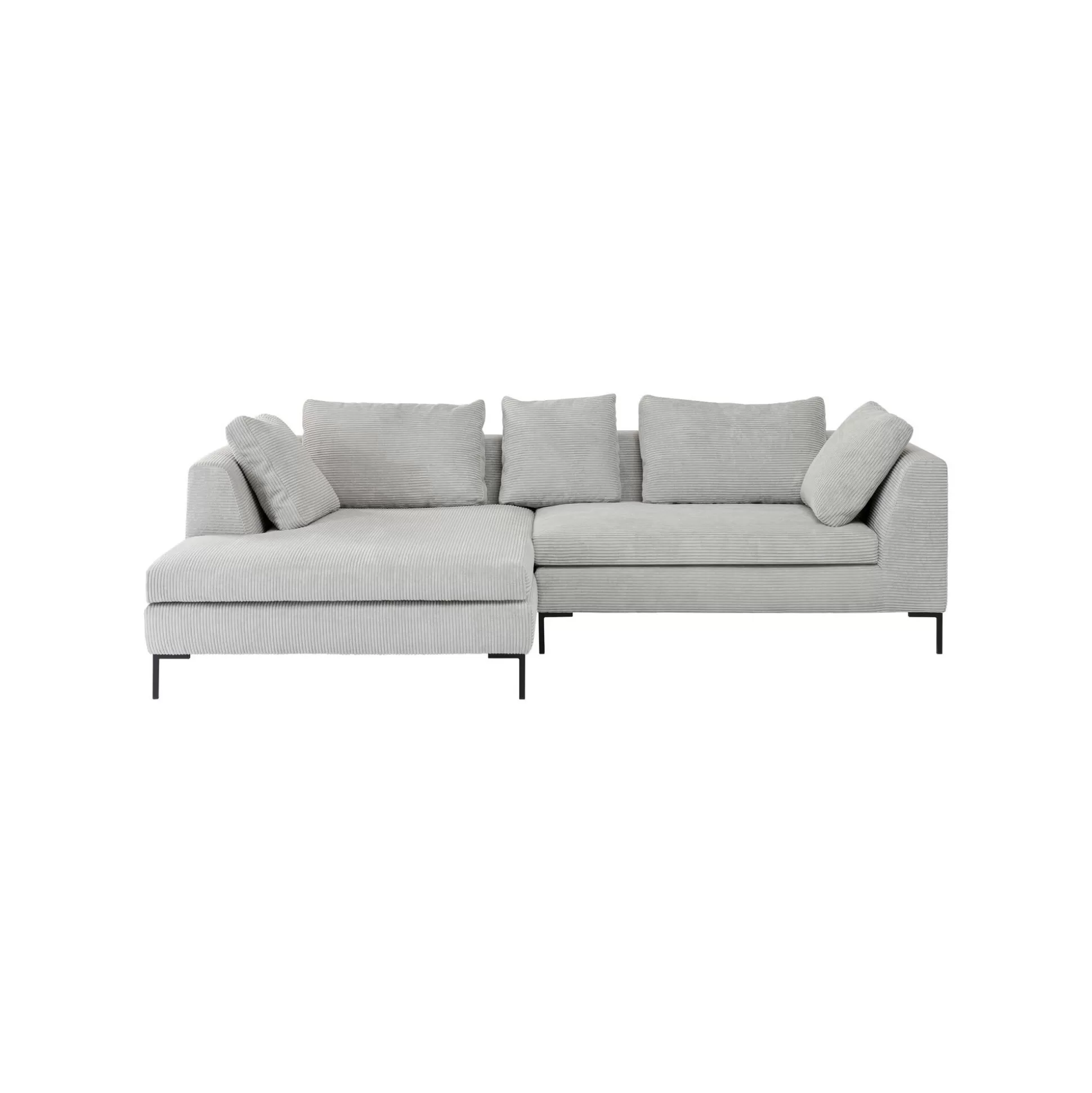 Canapé D'angle Gianna Cord 290cm Gauche Gris ^KARE Design Cheap