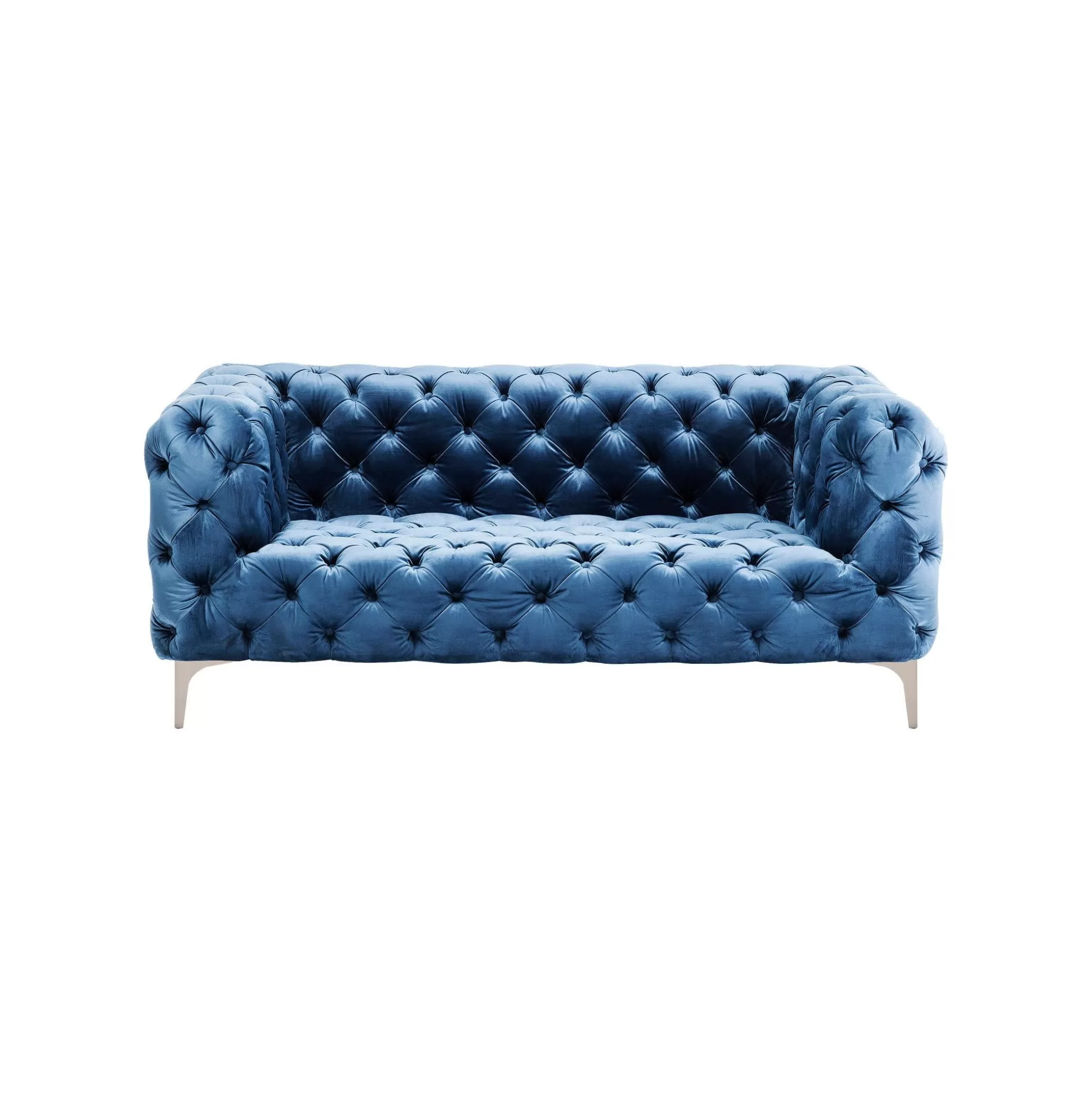 Canapé Look 2 Places Velours Bleu Pétrole ^KARE Design Cheap