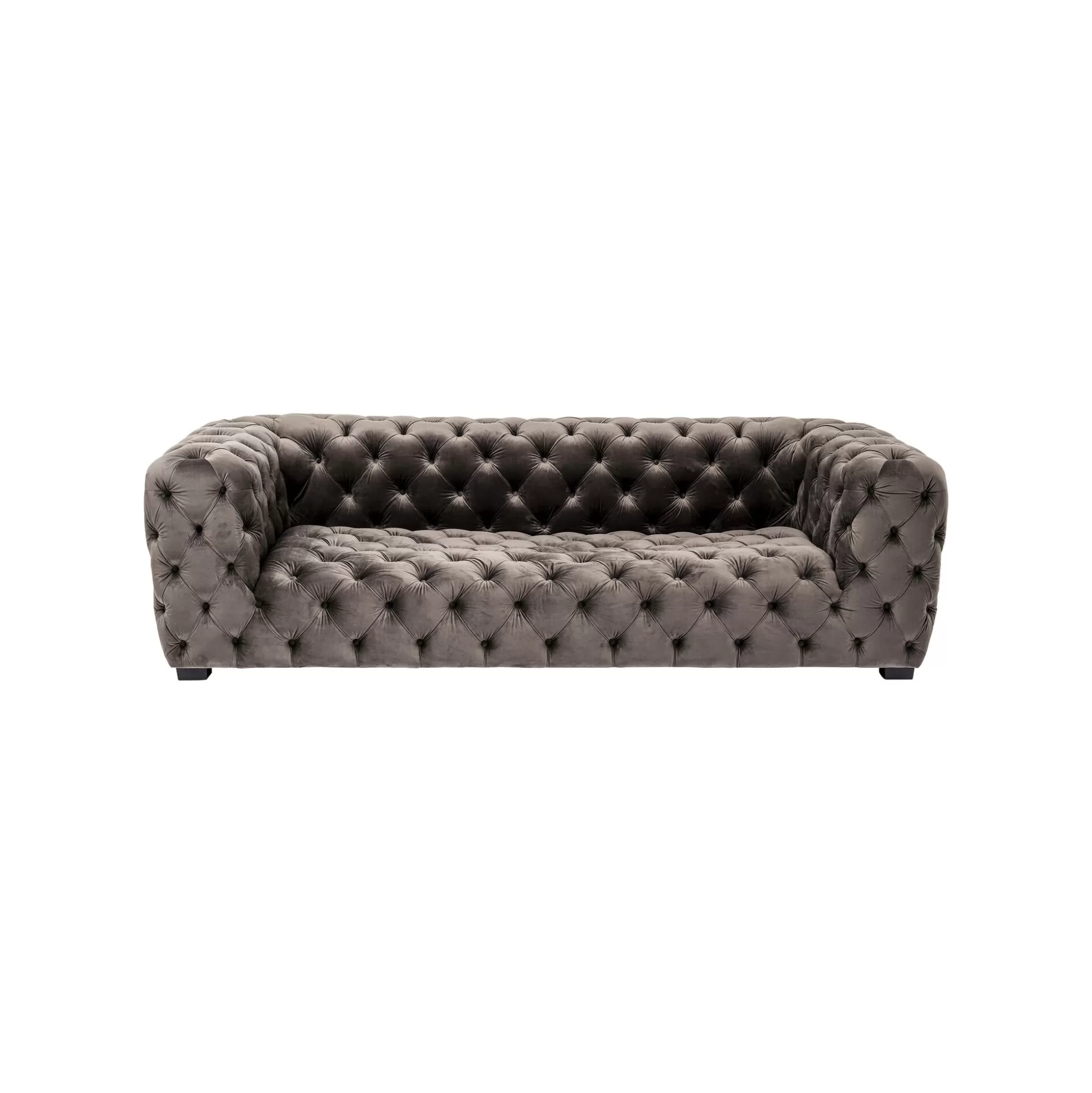 Canapé Metropol 3 Places Velours Gris ^KARE Design Discount