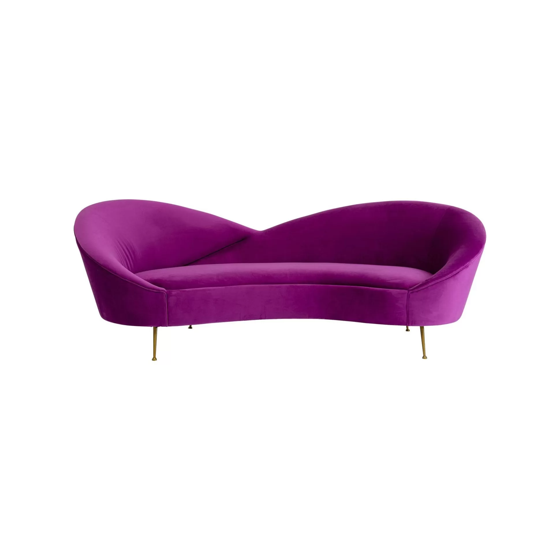 Canapé Night Fever 3 Places Velours Violet ^KARE Design Discount