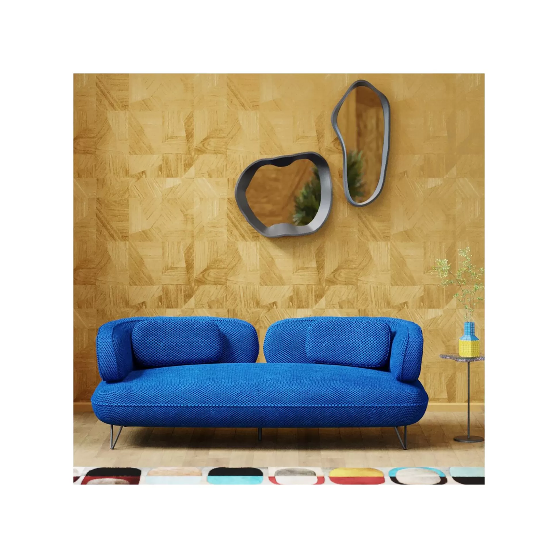 Canapé Peppo 2 Places Bleu ^KARE Design Discount