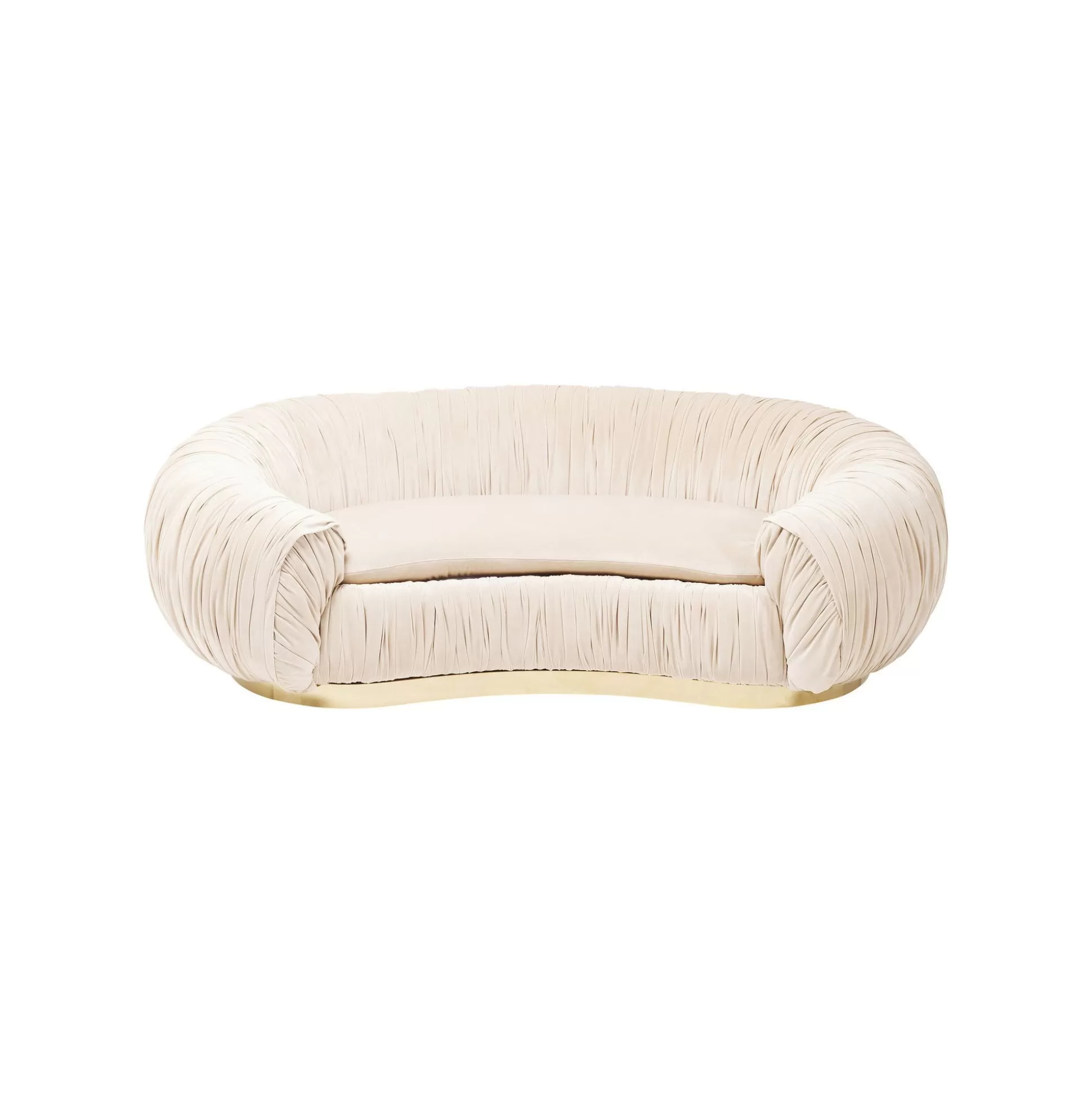 Canapé Perugia 2 Places Velours Beige ^KARE Design Best