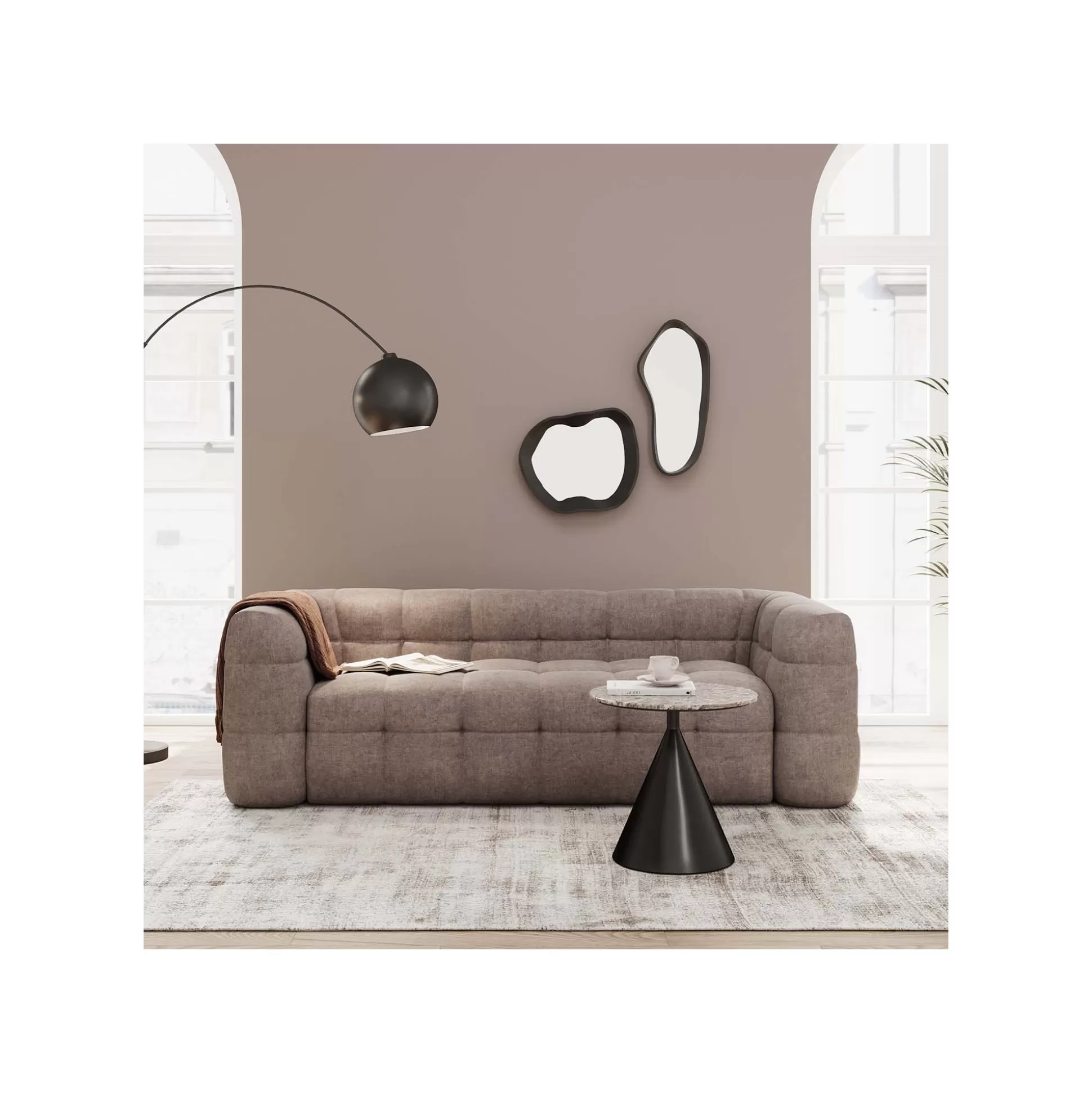 Canapé Salamanca 3 Places Gris ^KARE Design New