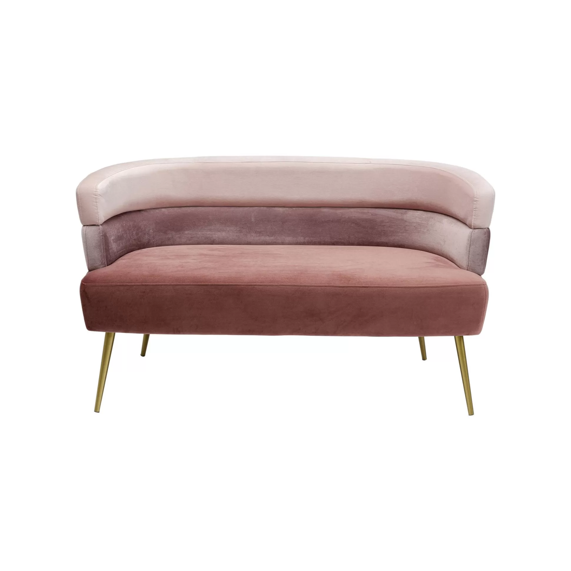Canapé Sandwich 2 Places Velours Rose ^KARE Design Fashion
