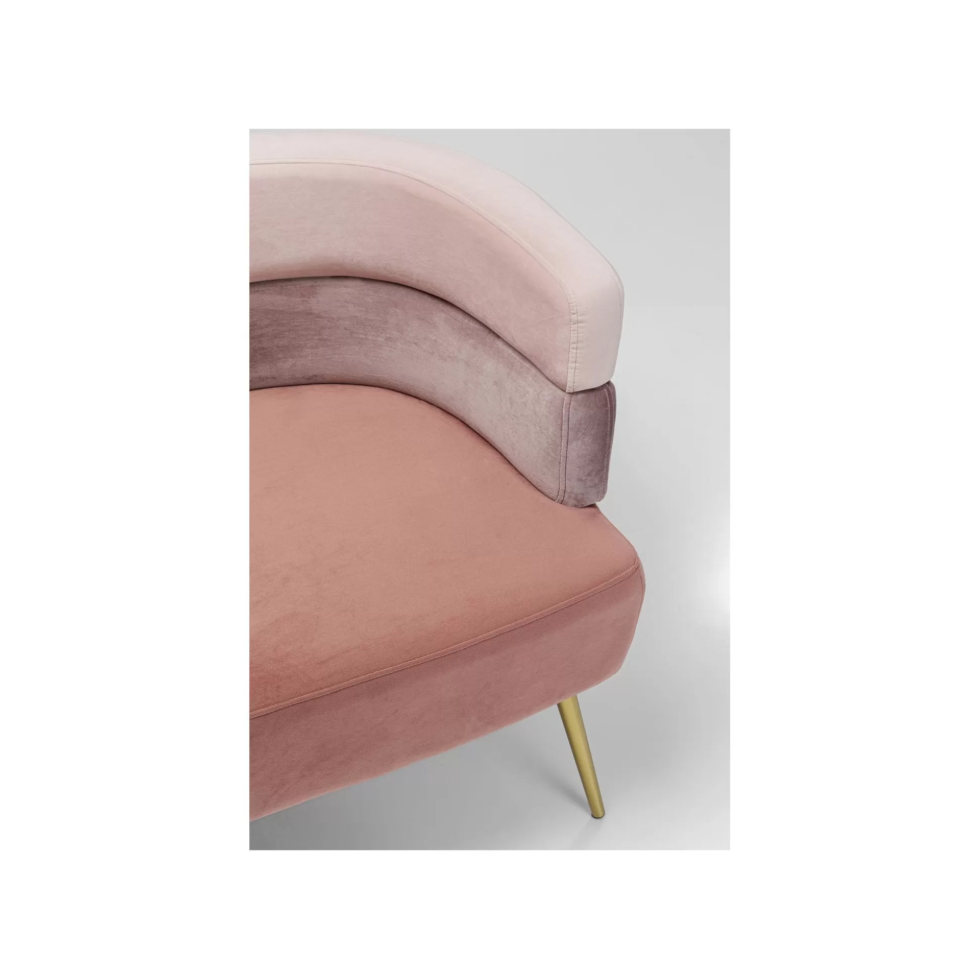 Canapé Sandwich 2 Places Velours Rose ^KARE Design Fashion