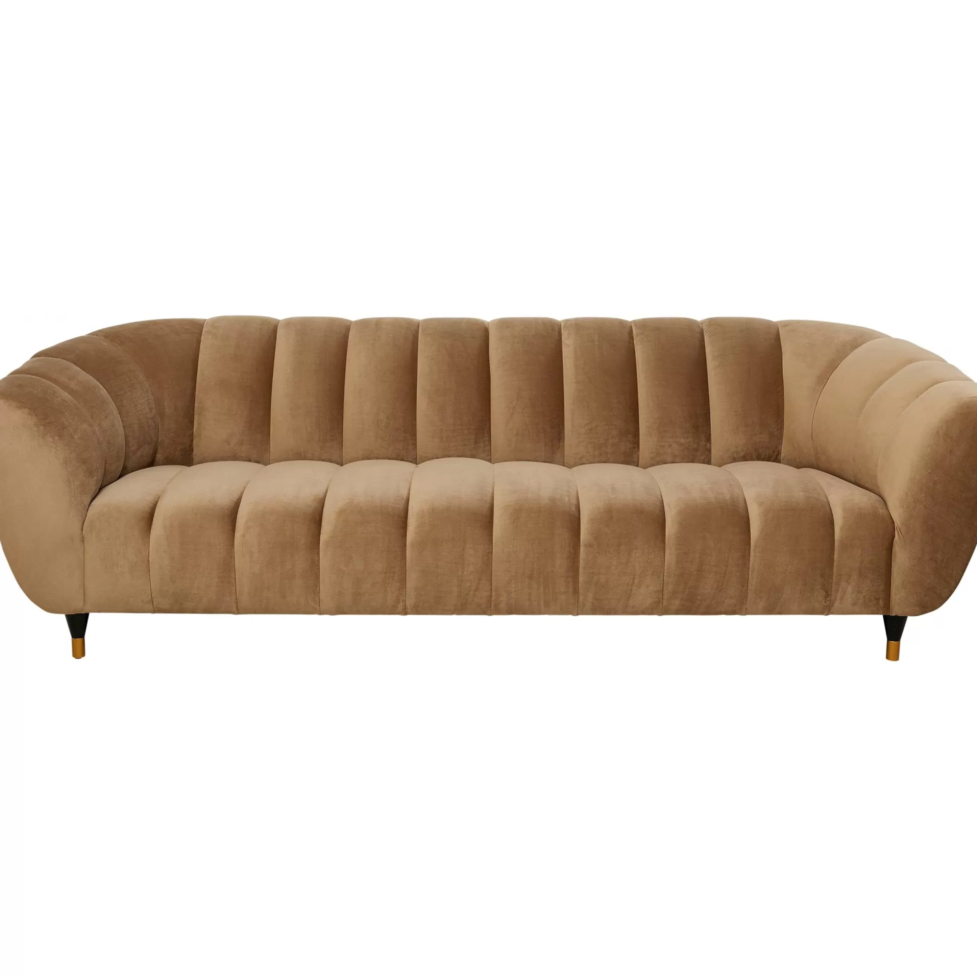 Canapé Spectra 3 Places Velours Marron ^KARE Design Best