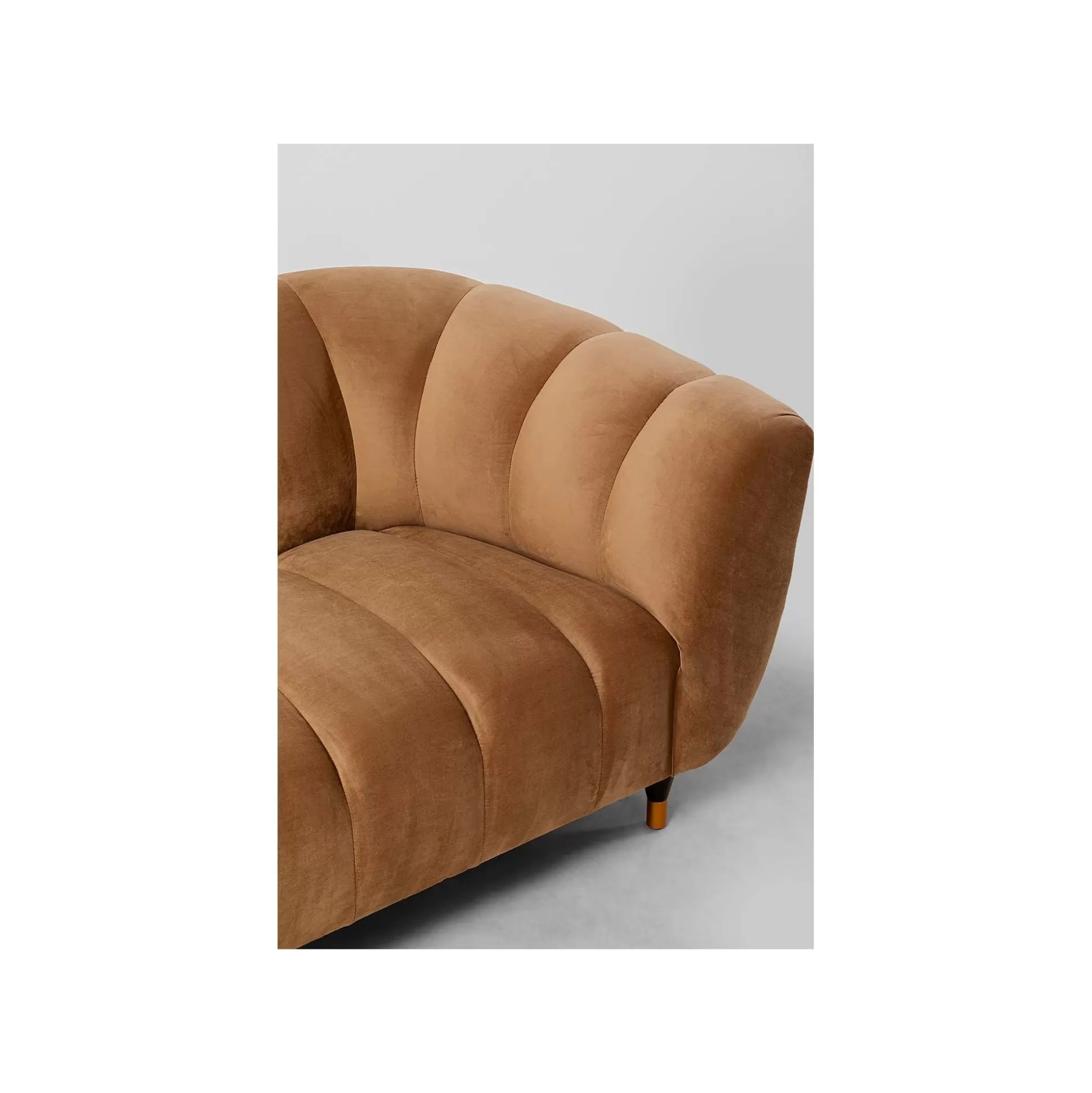 Canapé Spectra 3 Places Velours Marron ^KARE Design Best