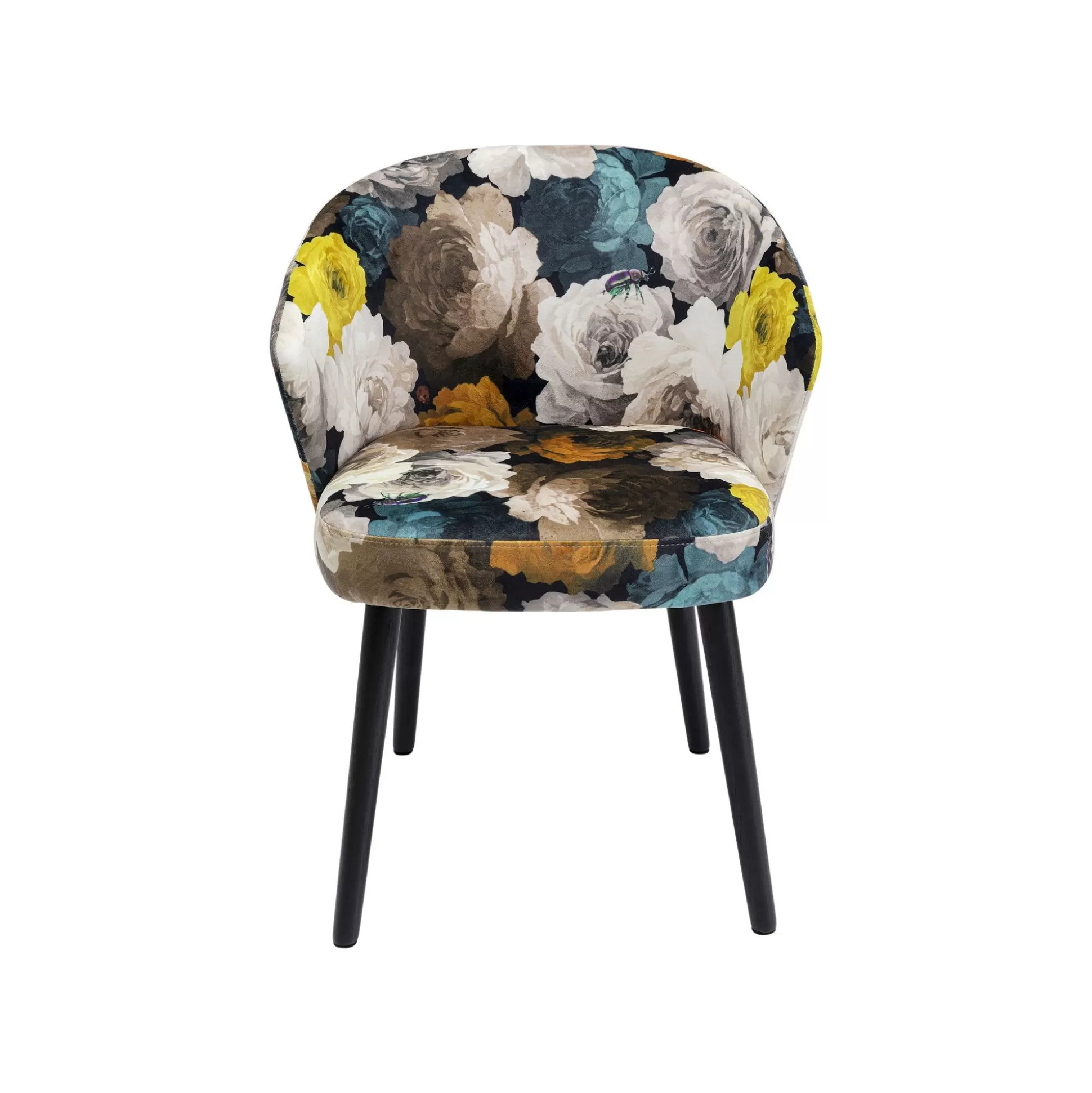 Chaise Avec Accoudoirs Pivoines Jaunes ^KARE Design Cheap