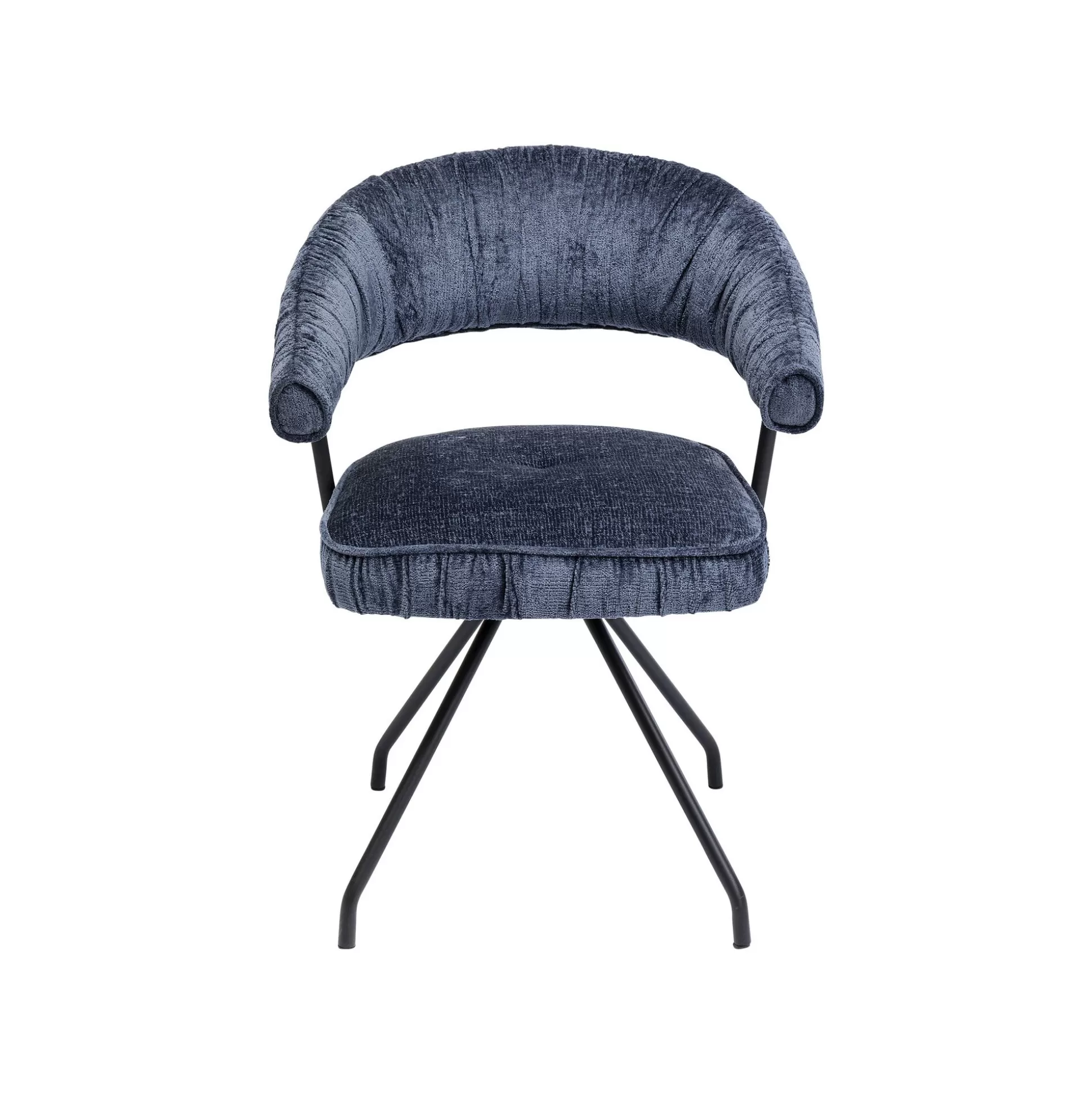 Chaise Avec Accoudoirs Pivotante Arabella Bleue ^KARE Design Online