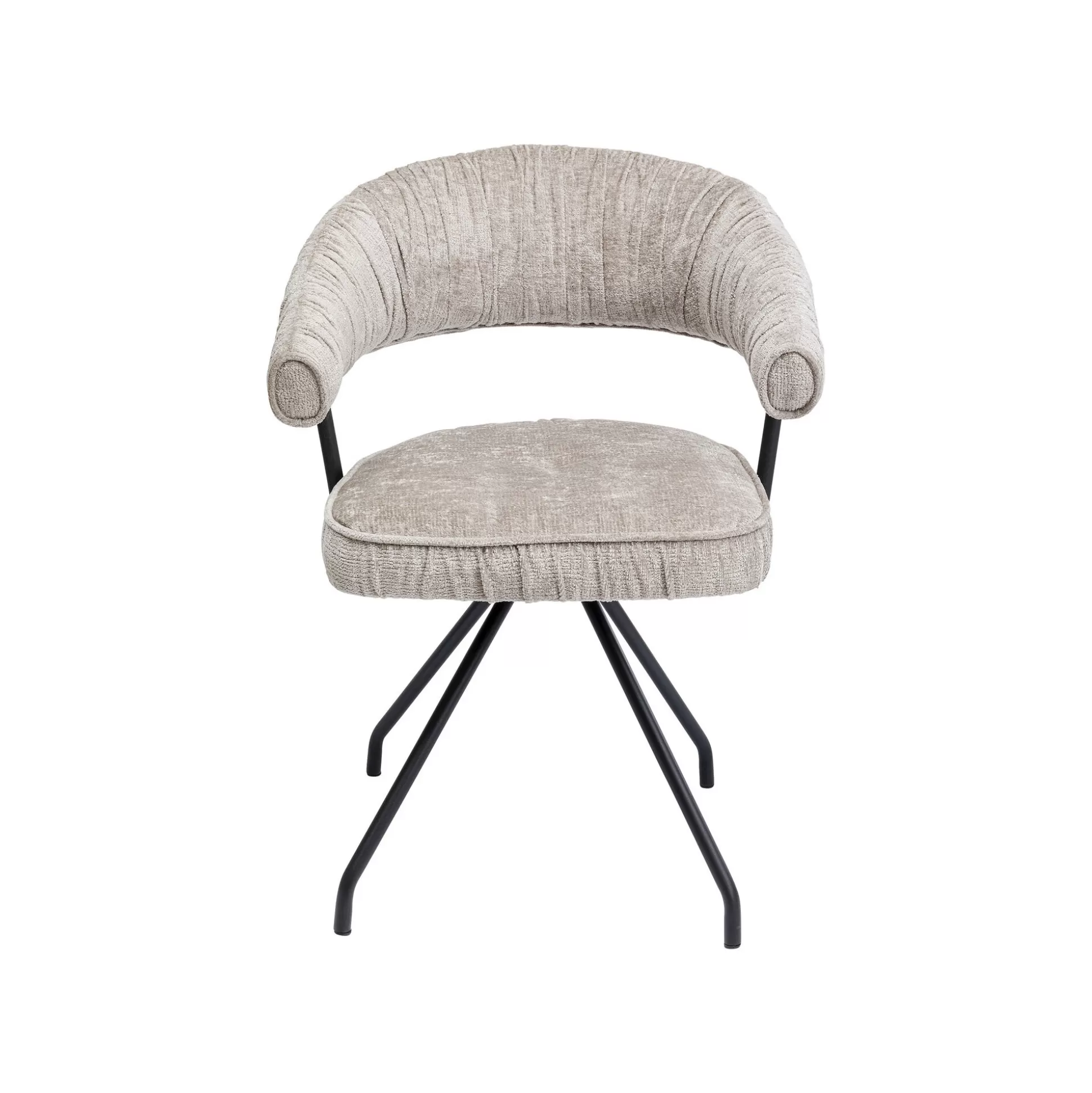 Chaise Avec Accoudoirs Pivotante Arabella Grise ^KARE Design Store