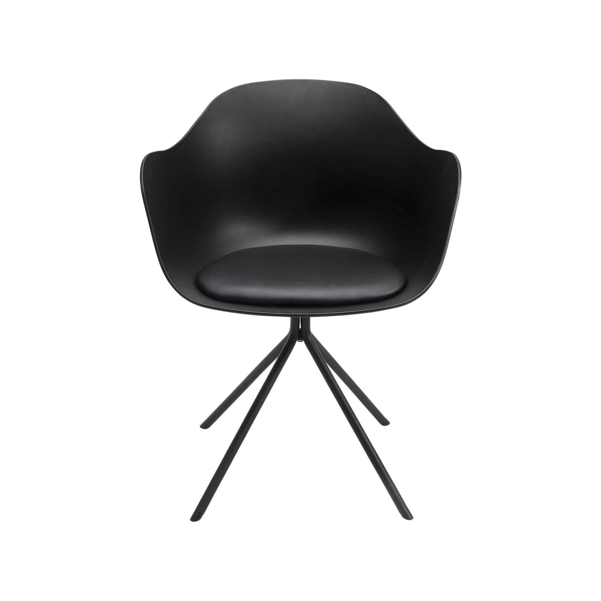 Chaise Avec Accoudoirs Pivotante Bel Air Noire ^KARE Design Shop