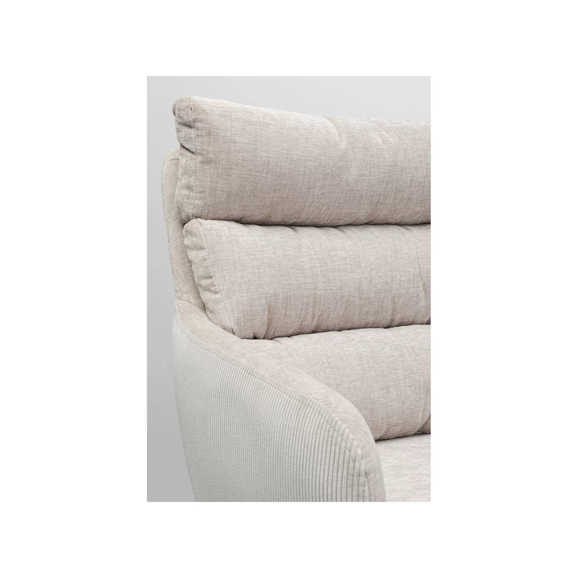 Chaise Avec Accoudoirs Pivotante Bosse Crème ^KARE Design Sale