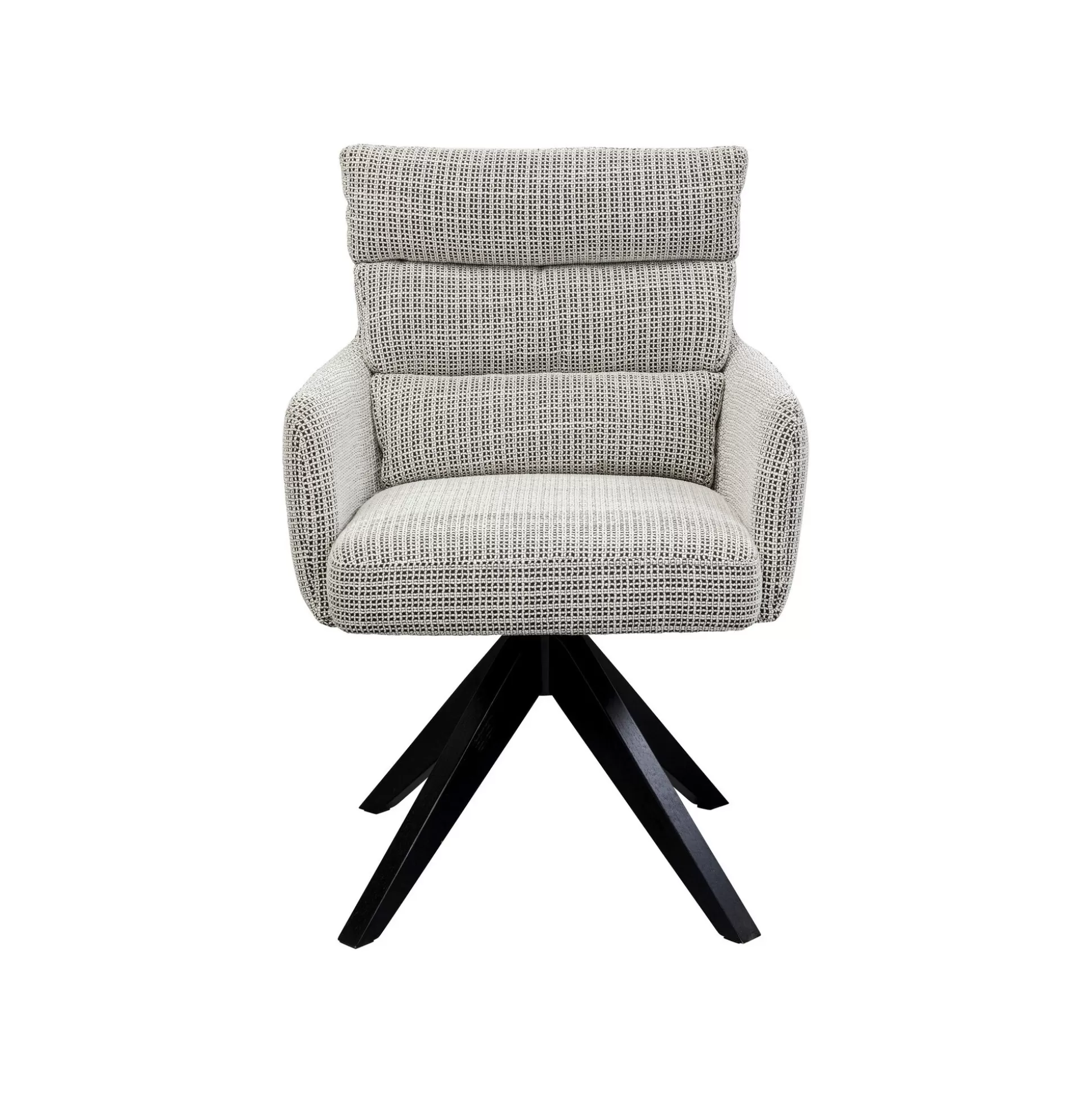 Chaise Avec Accoudoirs Pivotante Bosse Noire Et Blanche ^KARE Design Best