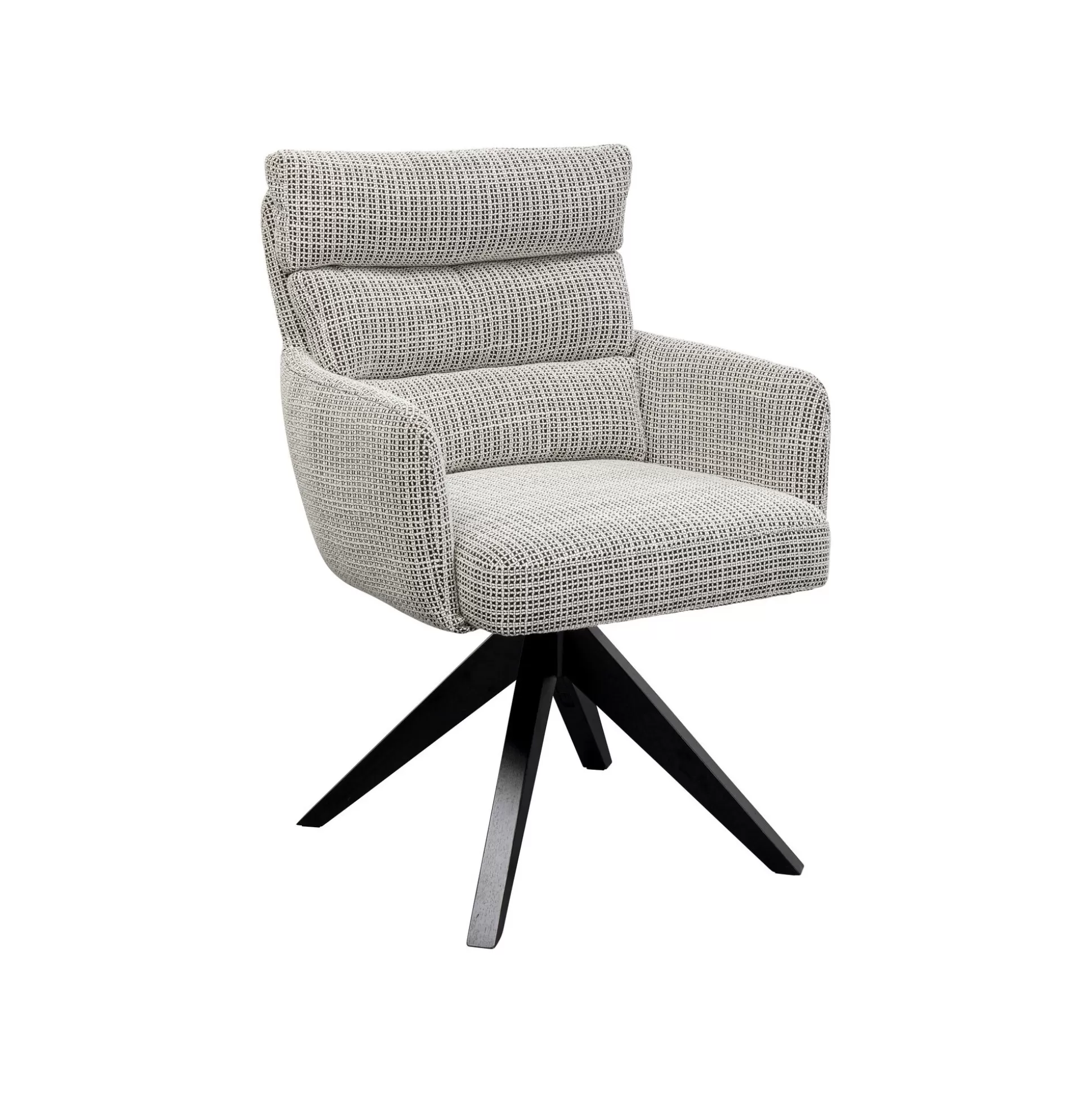 Chaise Avec Accoudoirs Pivotante Bosse Noire Et Blanche ^KARE Design Best