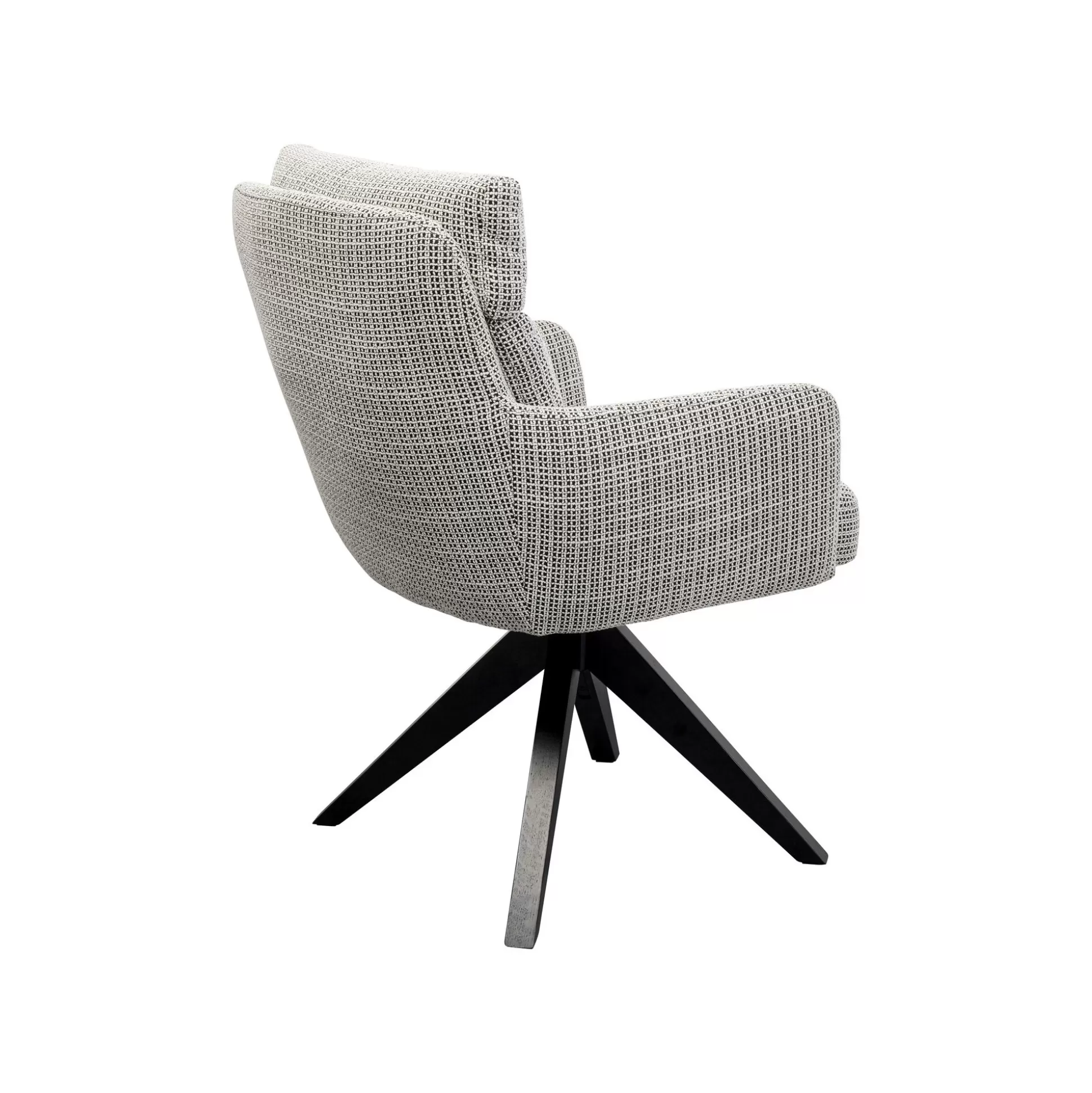Chaise Avec Accoudoirs Pivotante Bosse Noire Et Blanche ^KARE Design Best