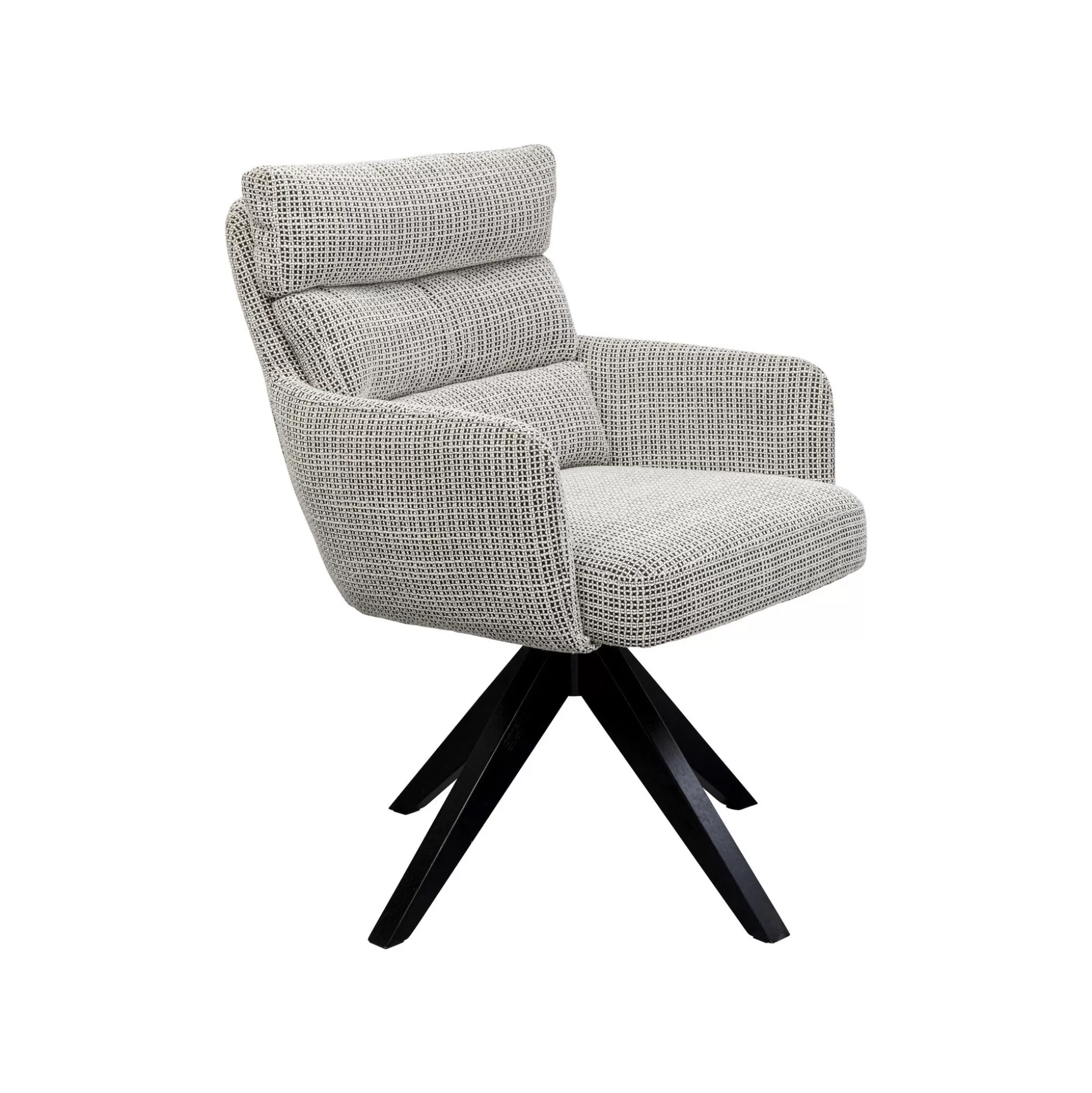 Chaise Avec Accoudoirs Pivotante Bosse Noire Et Blanche ^KARE Design Best