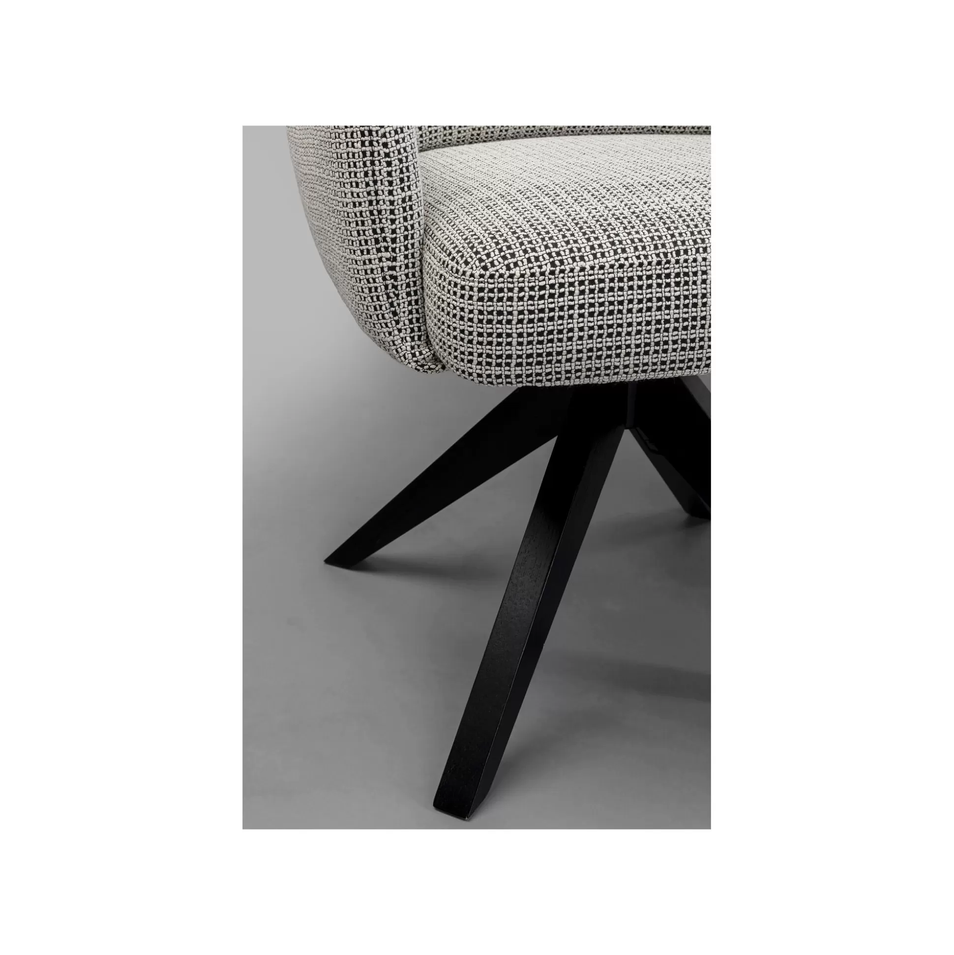 Chaise Avec Accoudoirs Pivotante Bosse Noire Et Blanche ^KARE Design Best