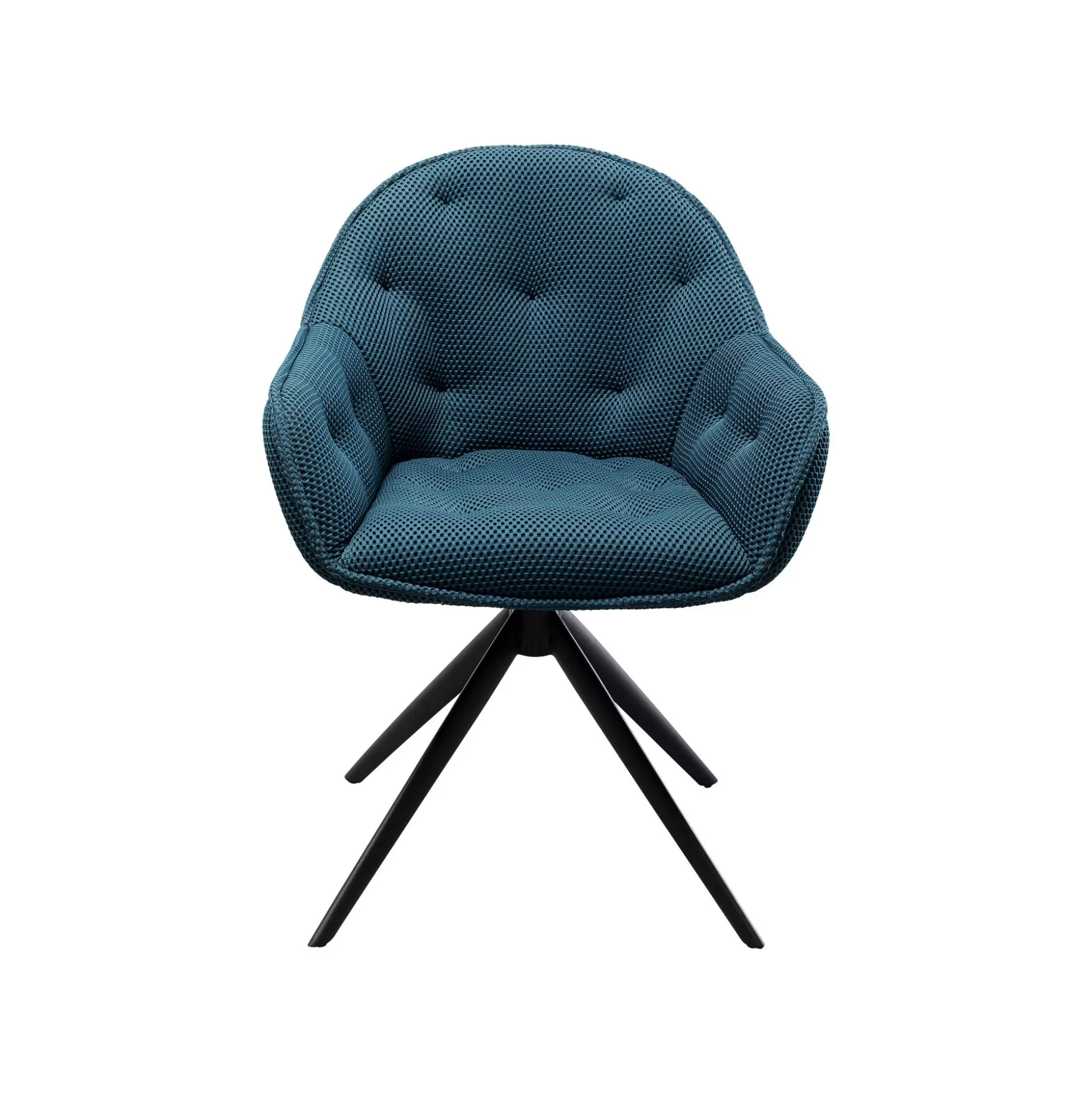 Chaise Avec Accoudoirs Pivotante Carlito Mesh Bleue ^KARE Design Sale