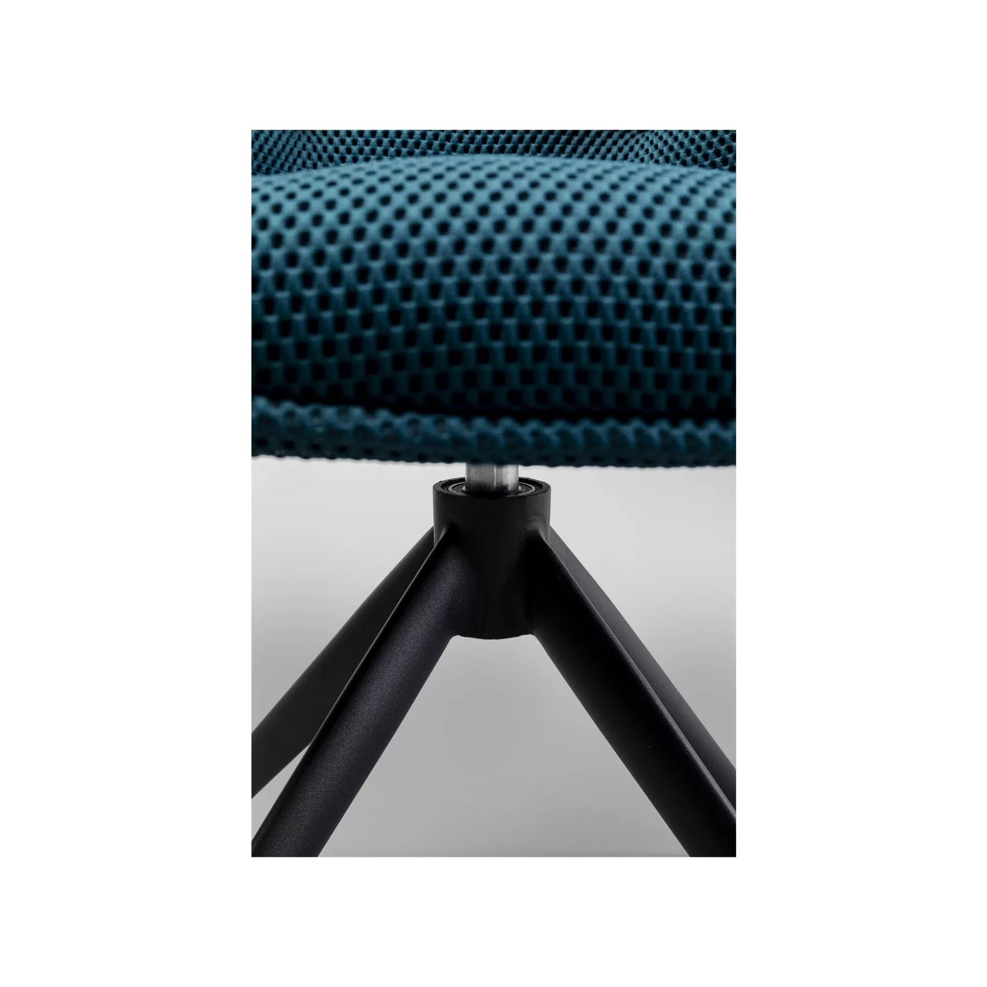 Chaise Avec Accoudoirs Pivotante Carlito Mesh Bleue ^KARE Design Sale