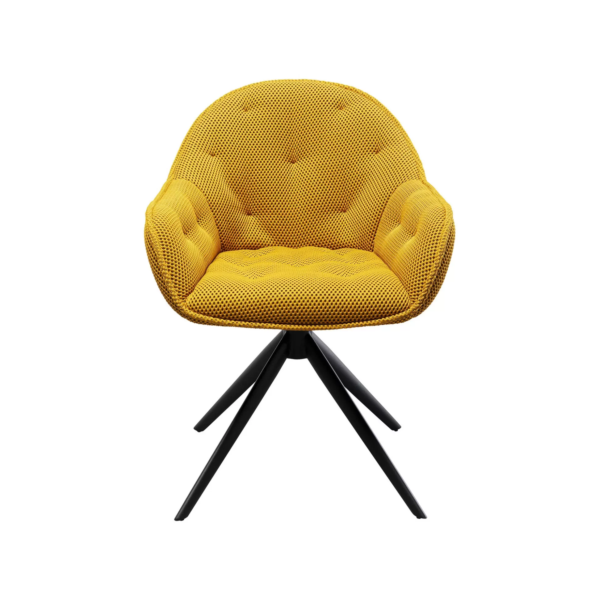 Chaise Avec Accoudoirs Pivotante Carlito Mesh Jaune ^KARE Design New