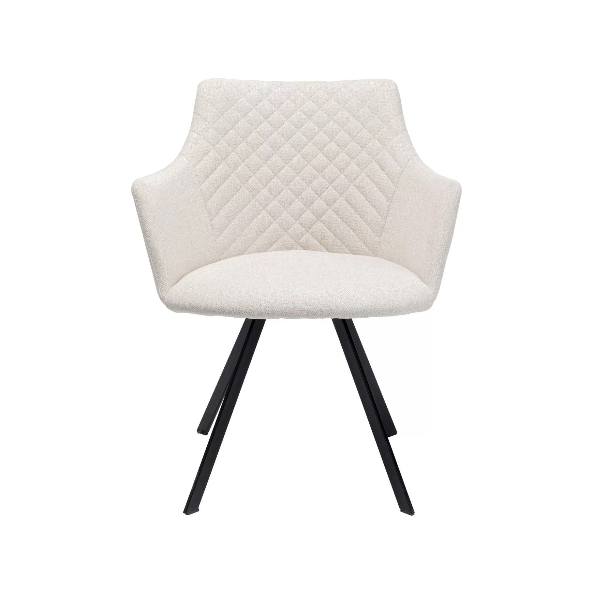 Chaise Avec Accoudoirs Pivotante Coco Crème ^KARE Design Online