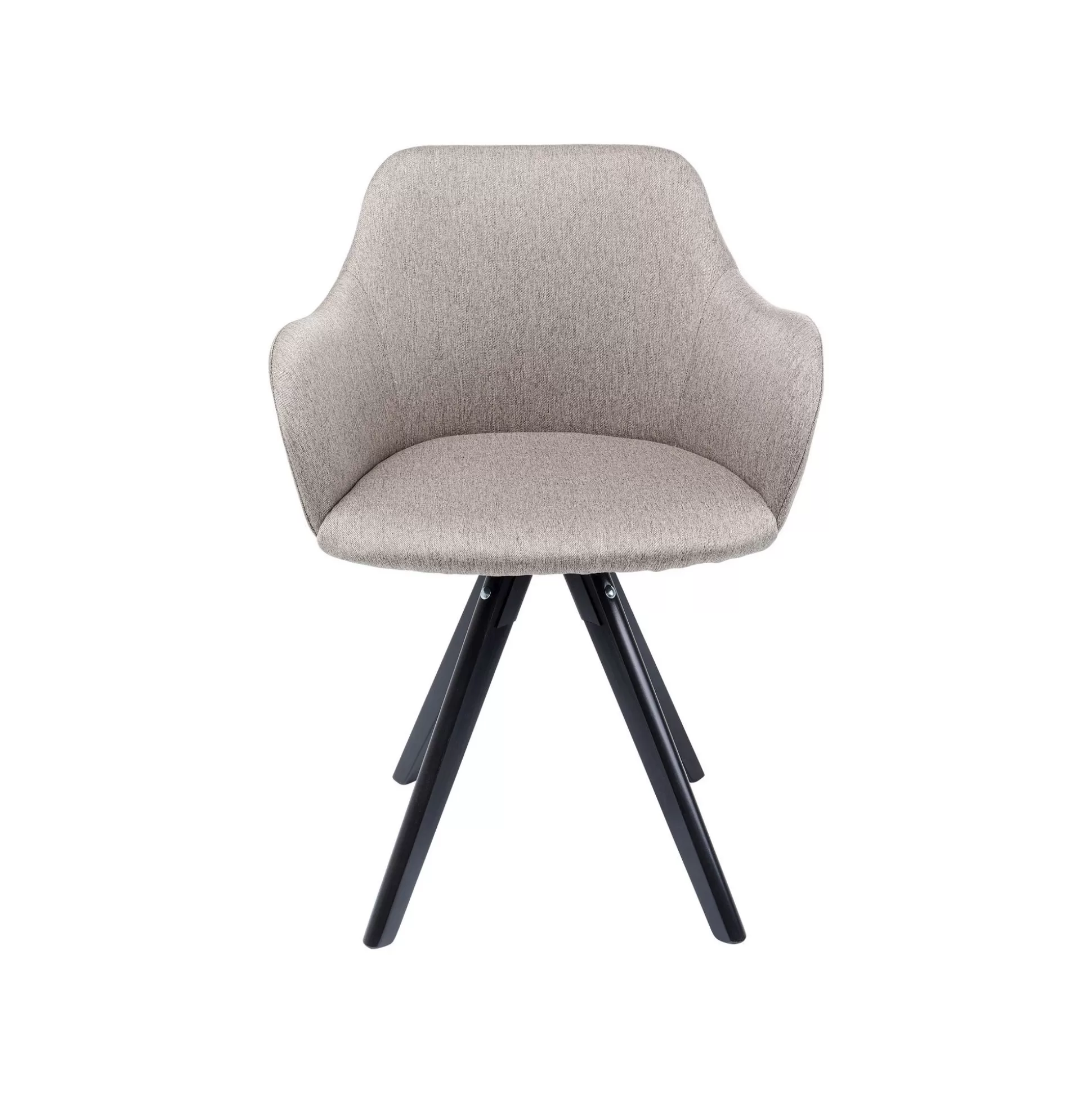 Chaise Avec Accoudoirs Pivotante Lady Loco Taupe ^KARE Design Fashion