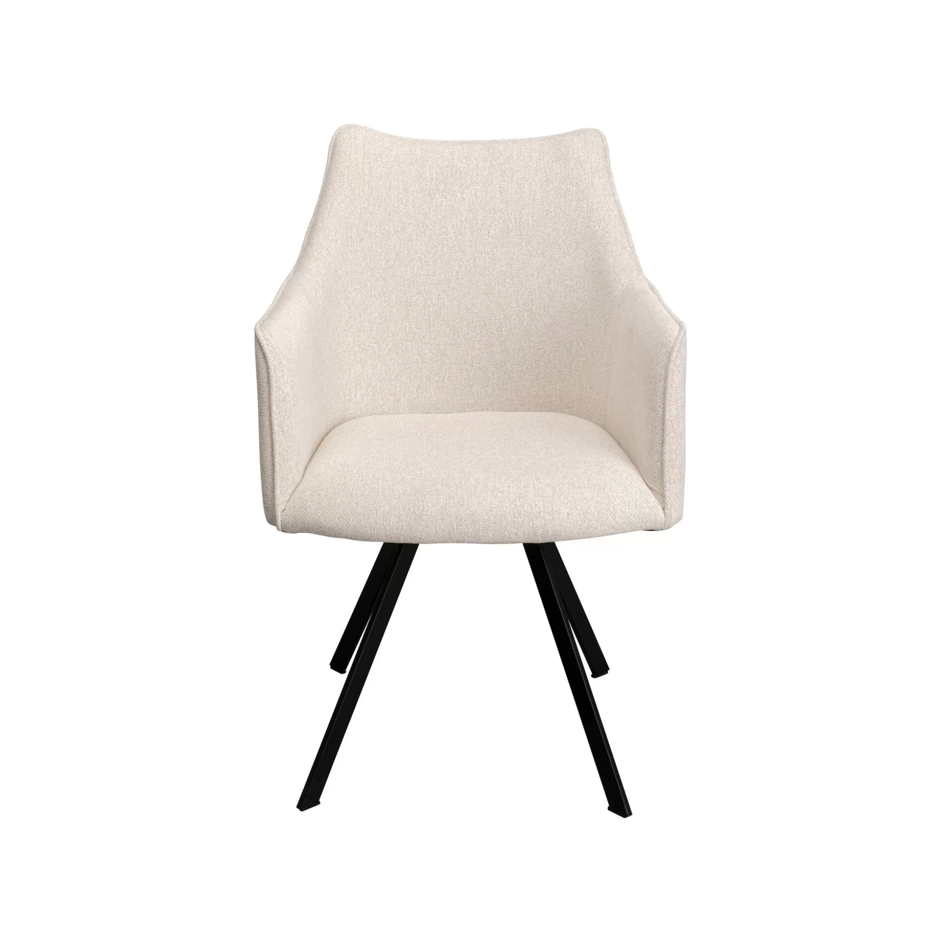 Chaise Avec Accoudoirs Pivotante Modino Crème ^KARE Design Discount