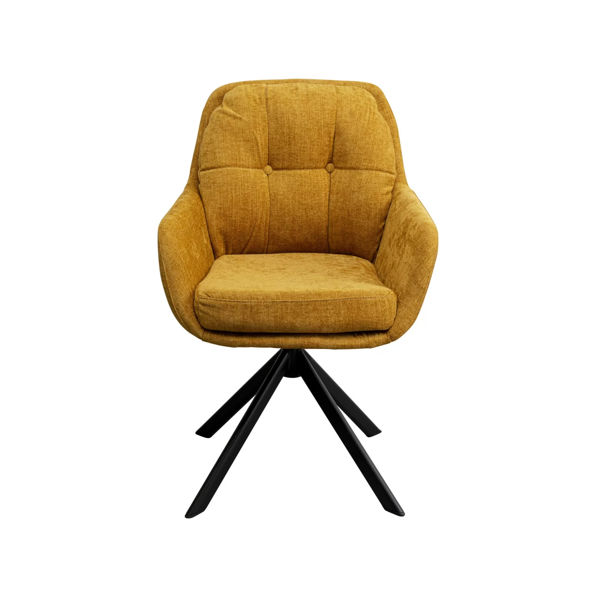 Chaise Avec Accoudoirs Pivotante Molly Jaune ^KARE Design Best Sale