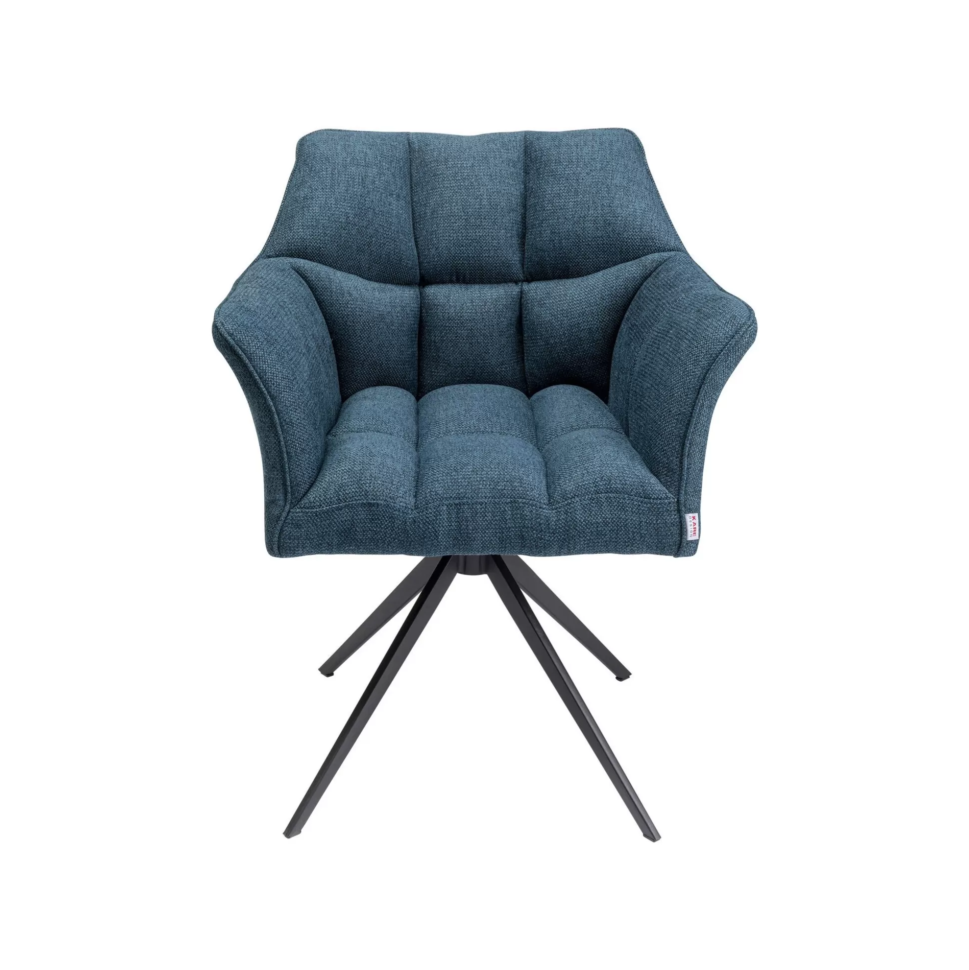Chaise Avec Accoudoirs Pivotante Thinktank Bleue ^KARE Design Hot