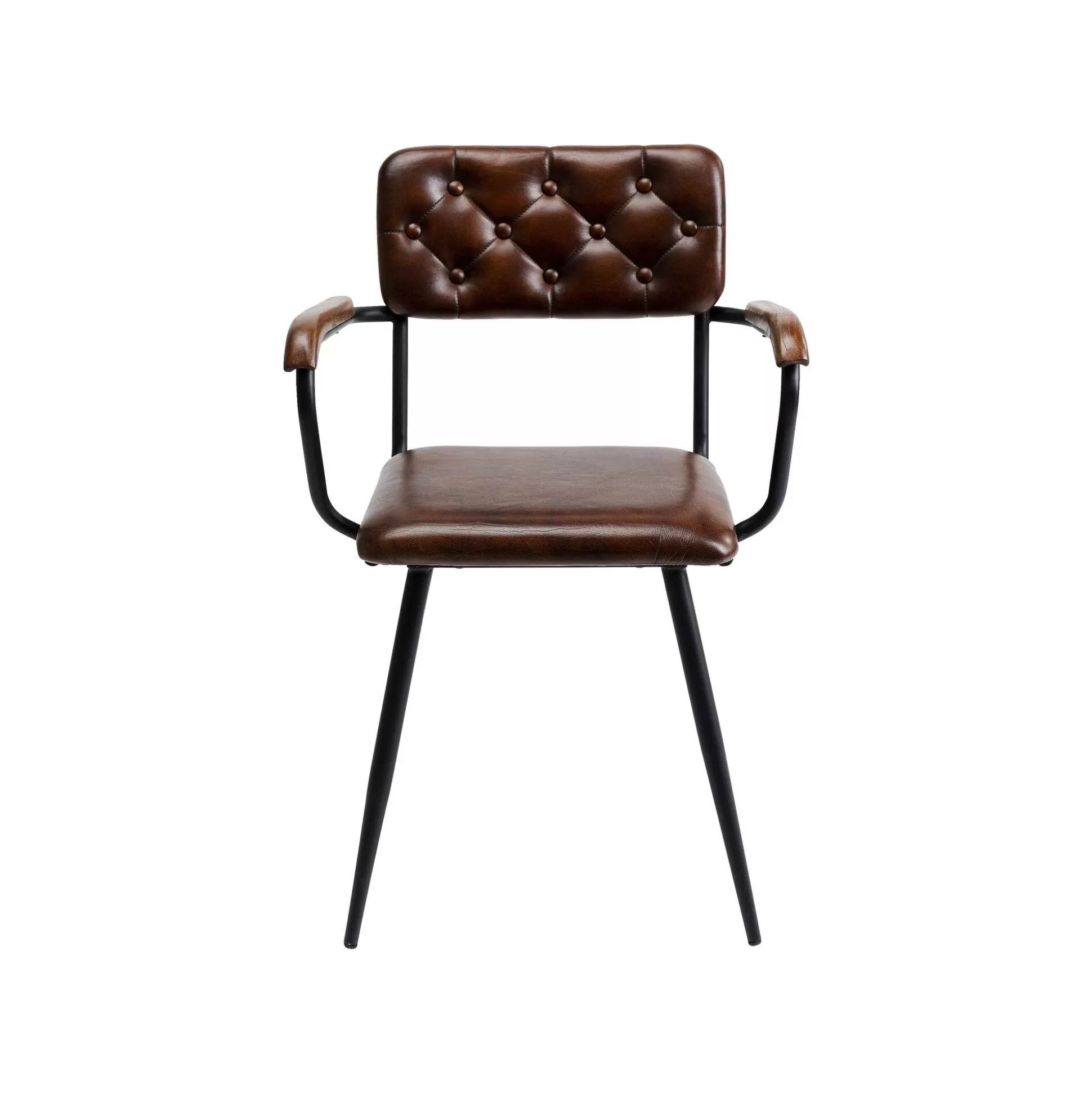 Chaise Avec Accoudoirs Salsa Marron ^KARE Design Sale