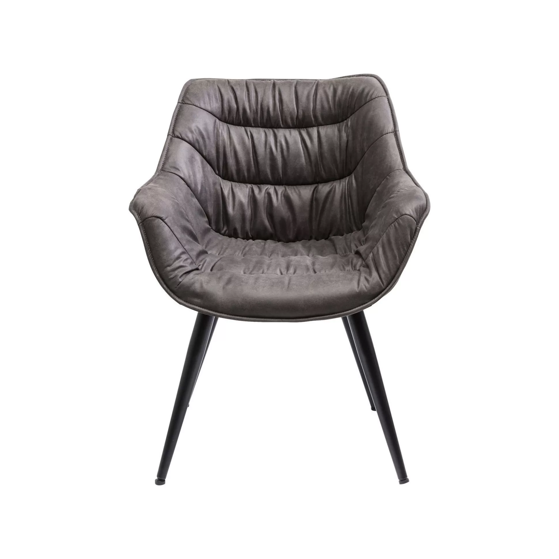 Chaise Avec Accoudoirs Thelma Grise ^KARE Design Discount