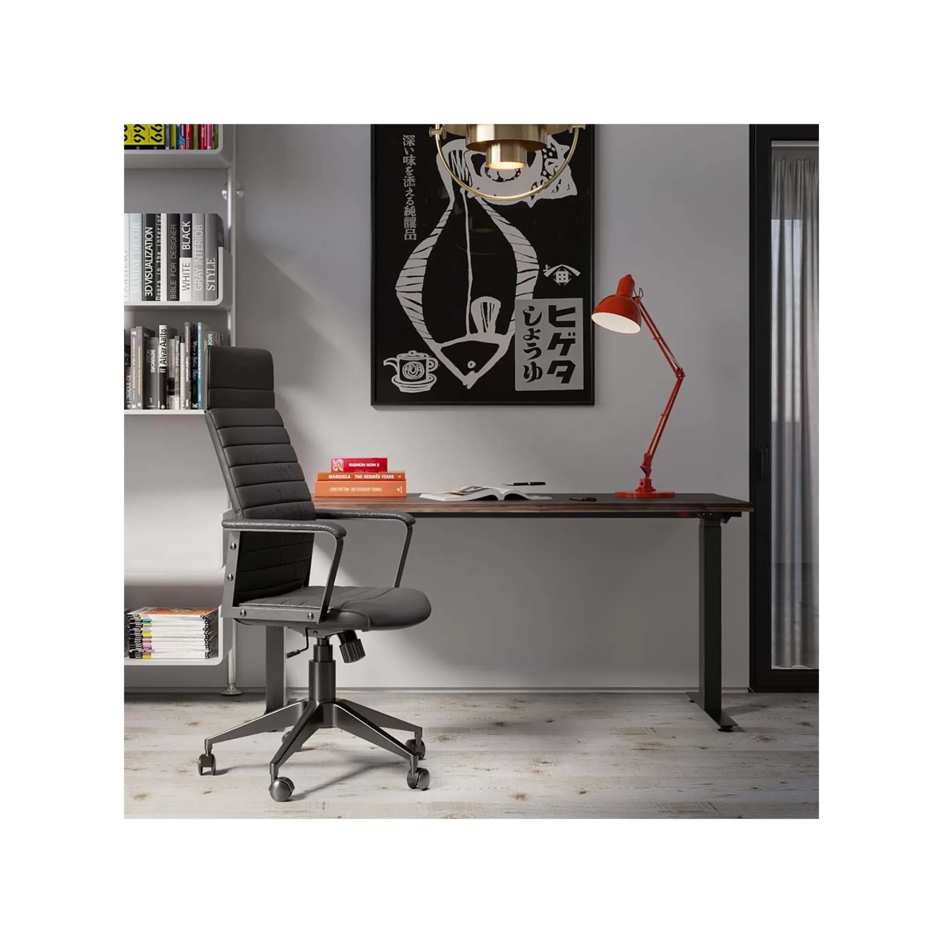 Chaise De Bureau Pivotante Labora Haute Noire ^KARE Design Discount