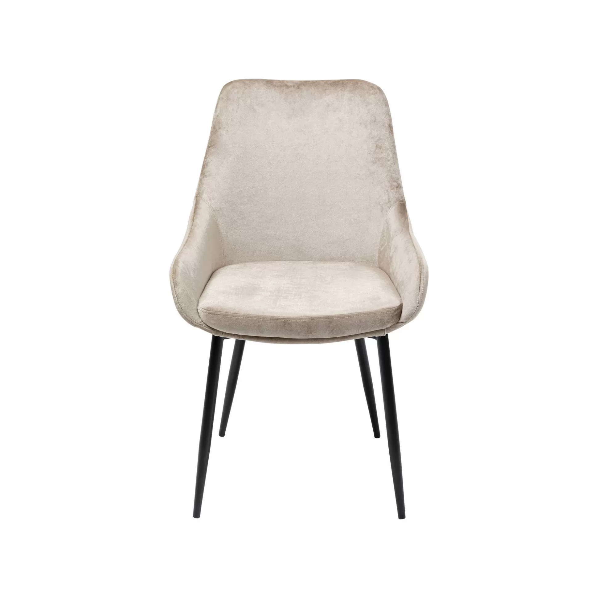 Chaise East Side Velours Beige 52cm ^KARE Design Discount