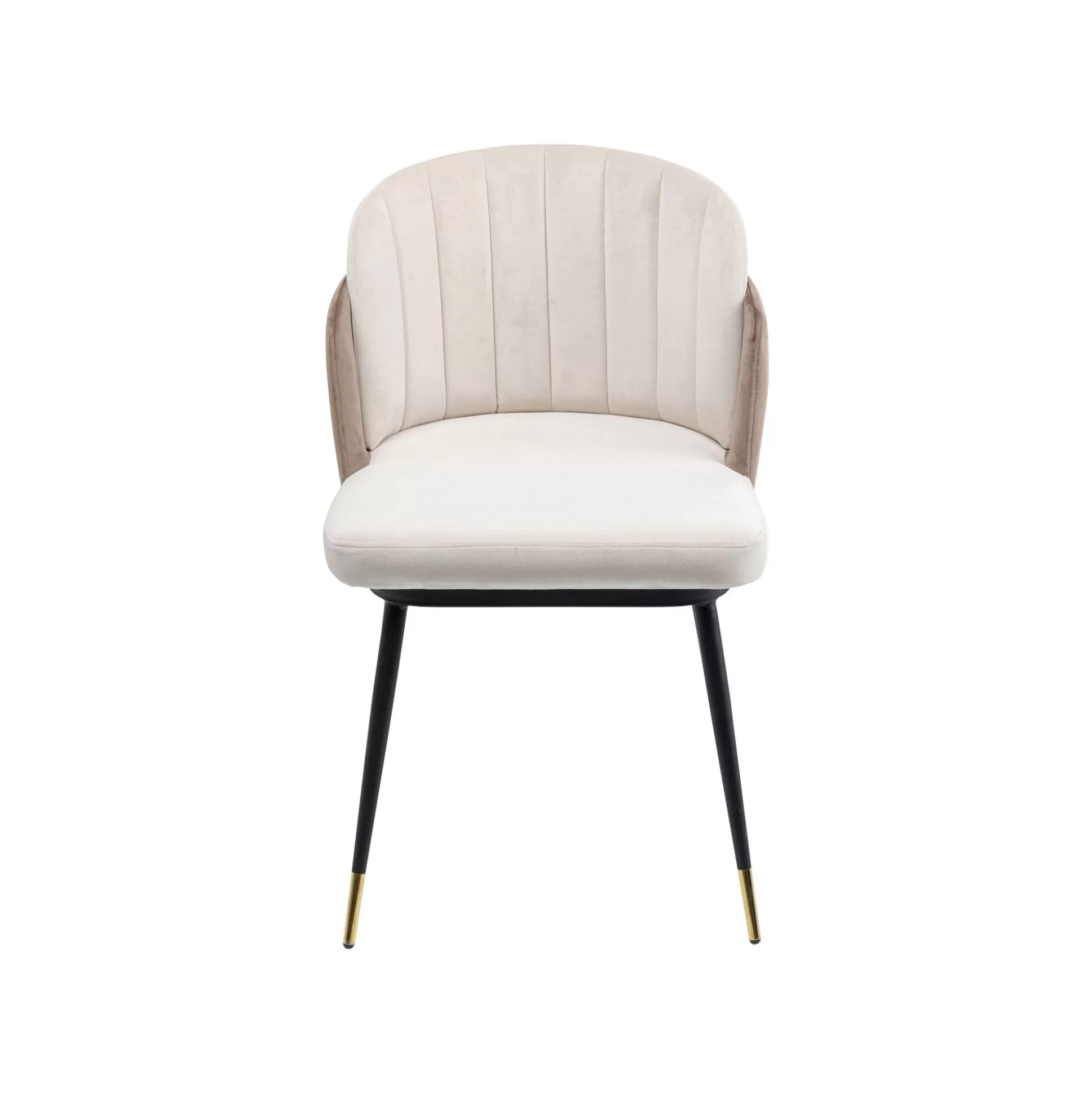 Chaise Hojas Velours Beige Et Taupe ^KARE Design New