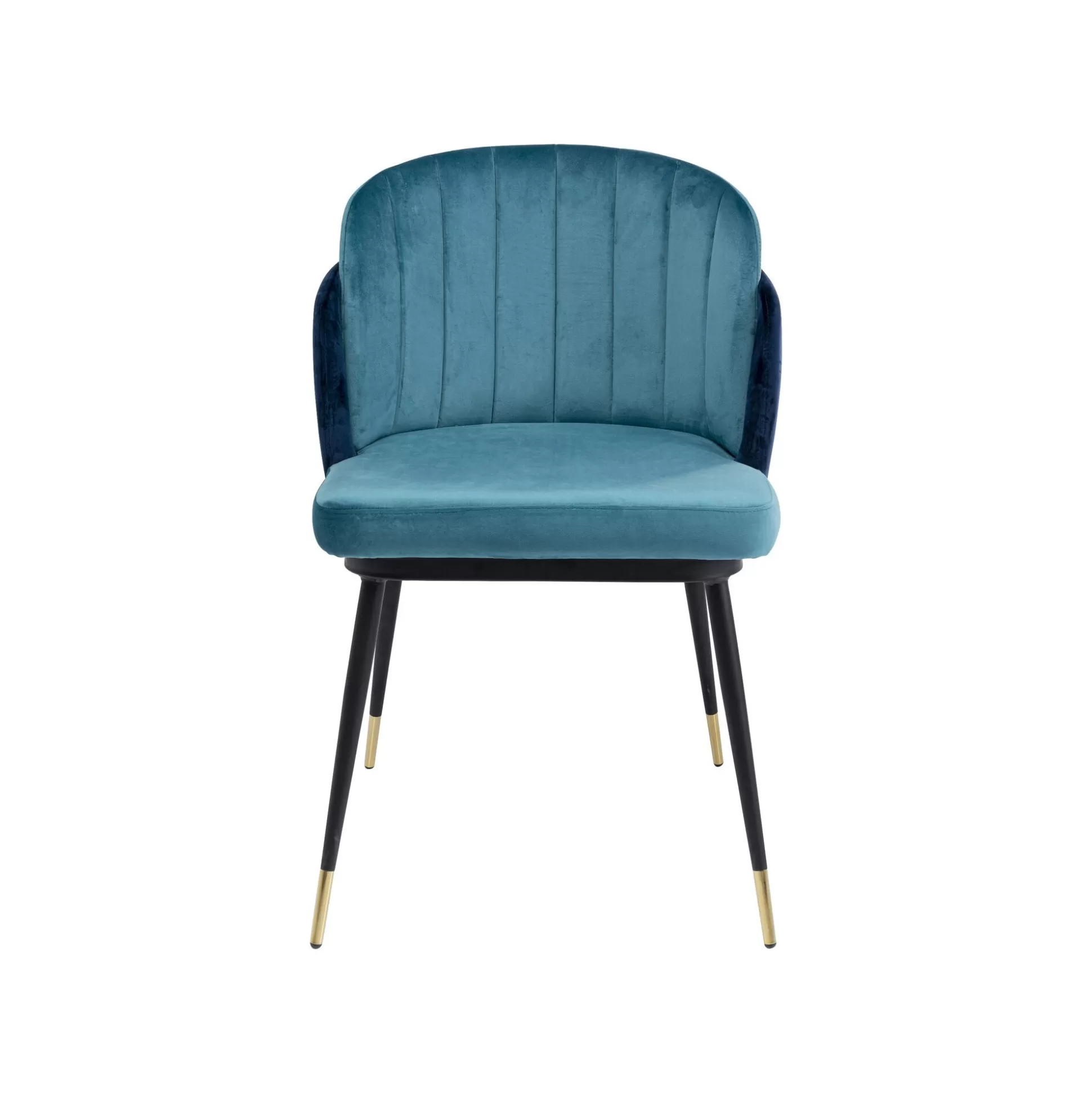 Chaise Hojas Velours Bleu ^KARE Design Sale