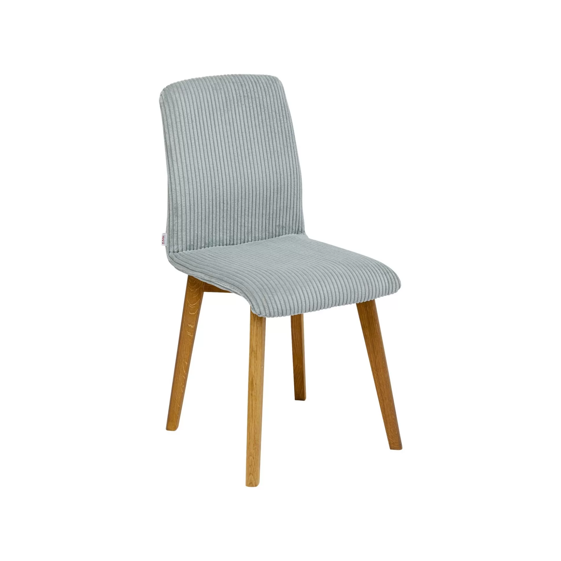 Chaise Lara Cord Côtelée Bleue ^KARE Design Outlet