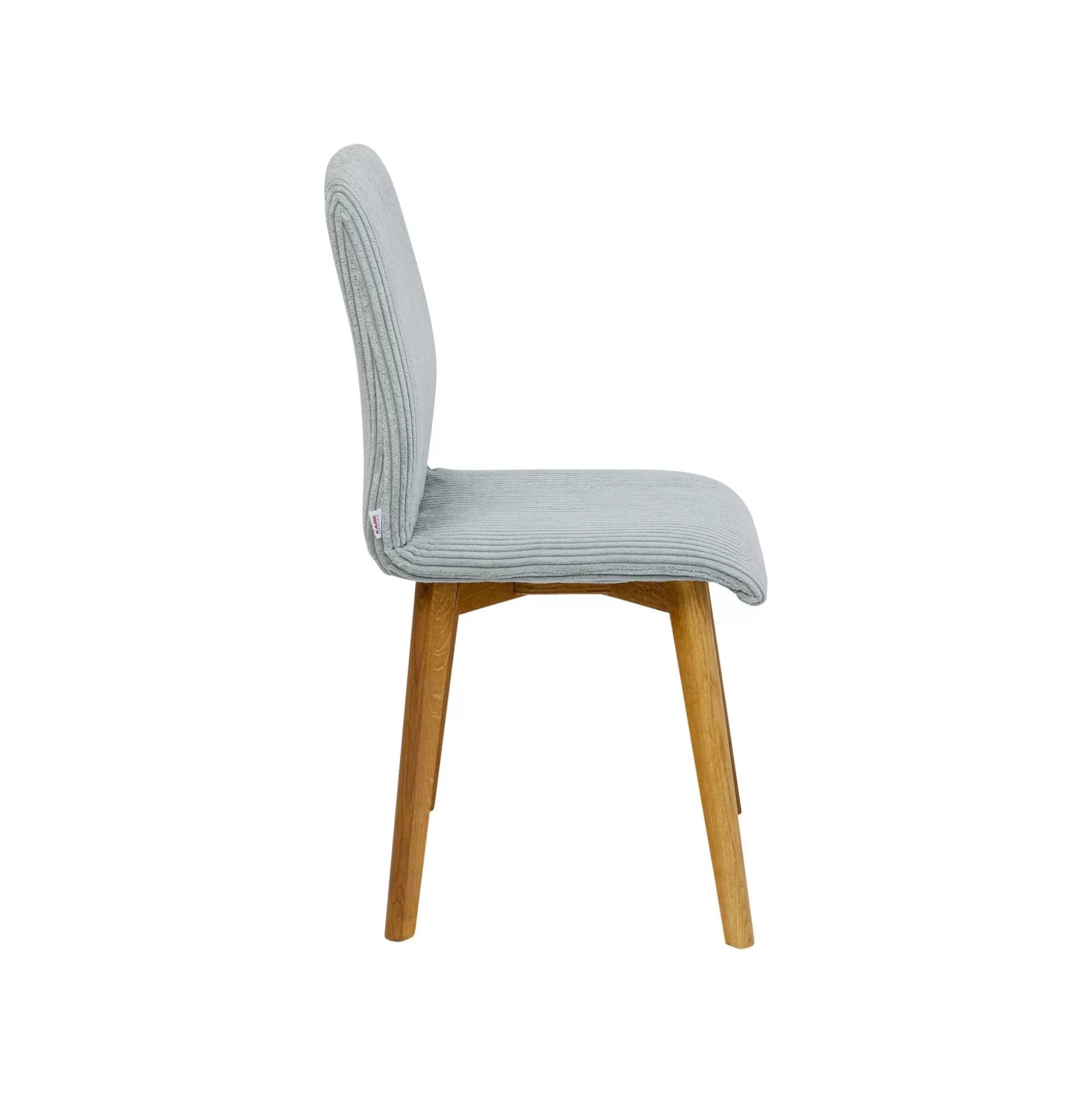 Chaise Lara Cord Côtelée Bleue ^KARE Design Outlet