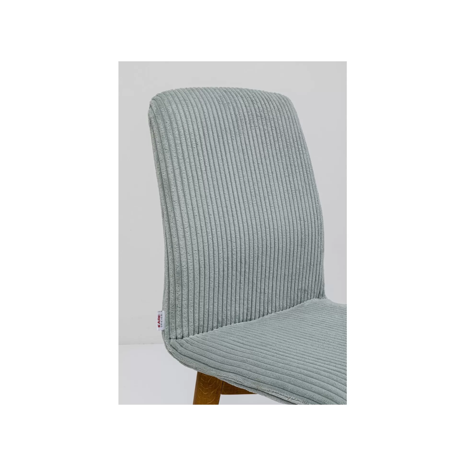 Chaise Lara Cord Côtelée Bleue ^KARE Design Outlet