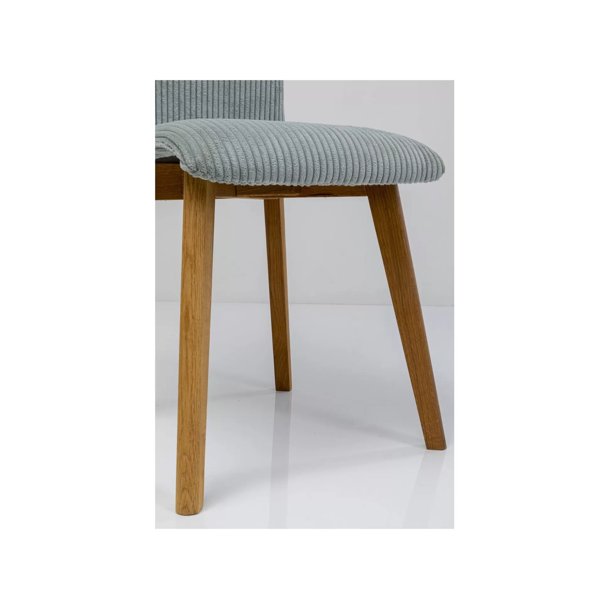 Chaise Lara Cord Côtelée Bleue ^KARE Design Outlet