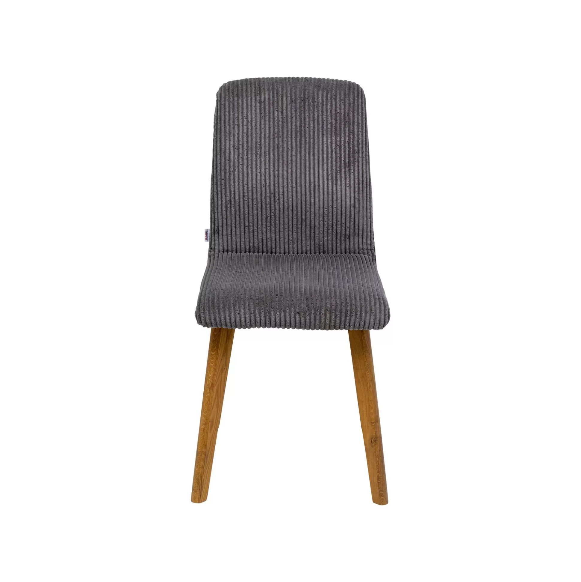 Chaise Lara Cord Côtelée Grise ^KARE Design Discount