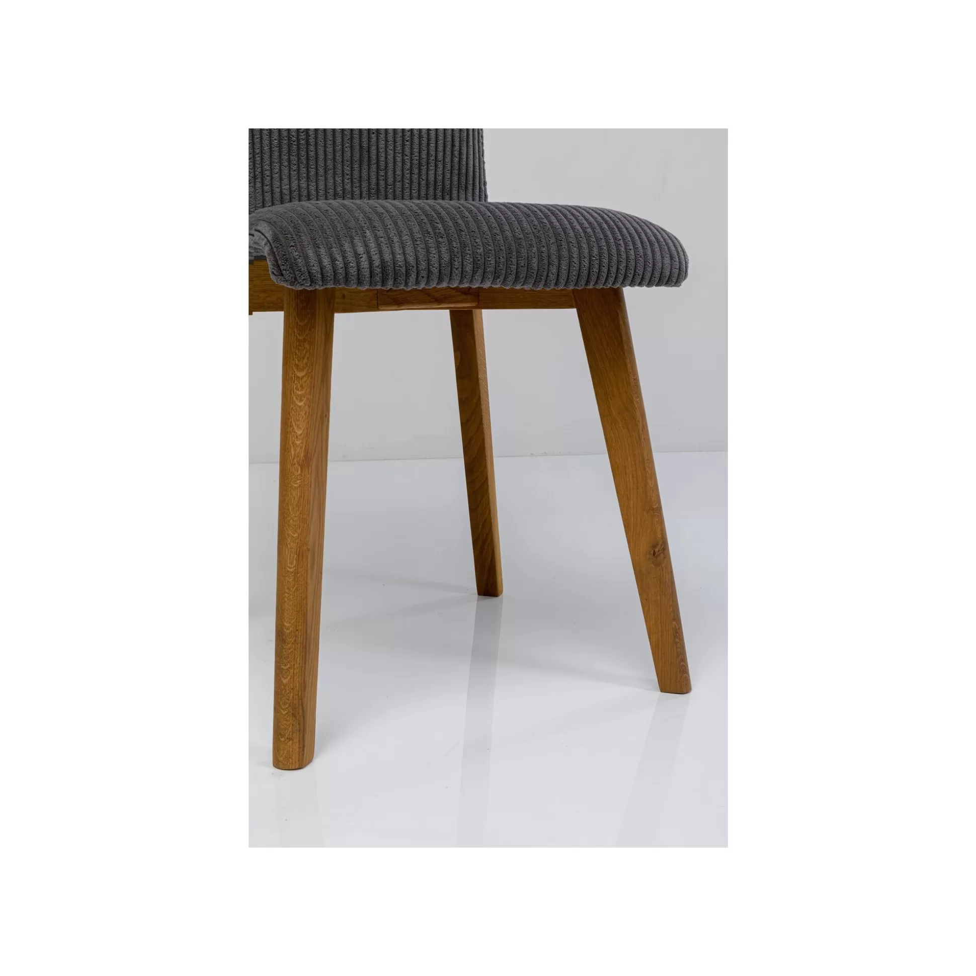 Chaise Lara Cord Côtelée Grise ^KARE Design Discount